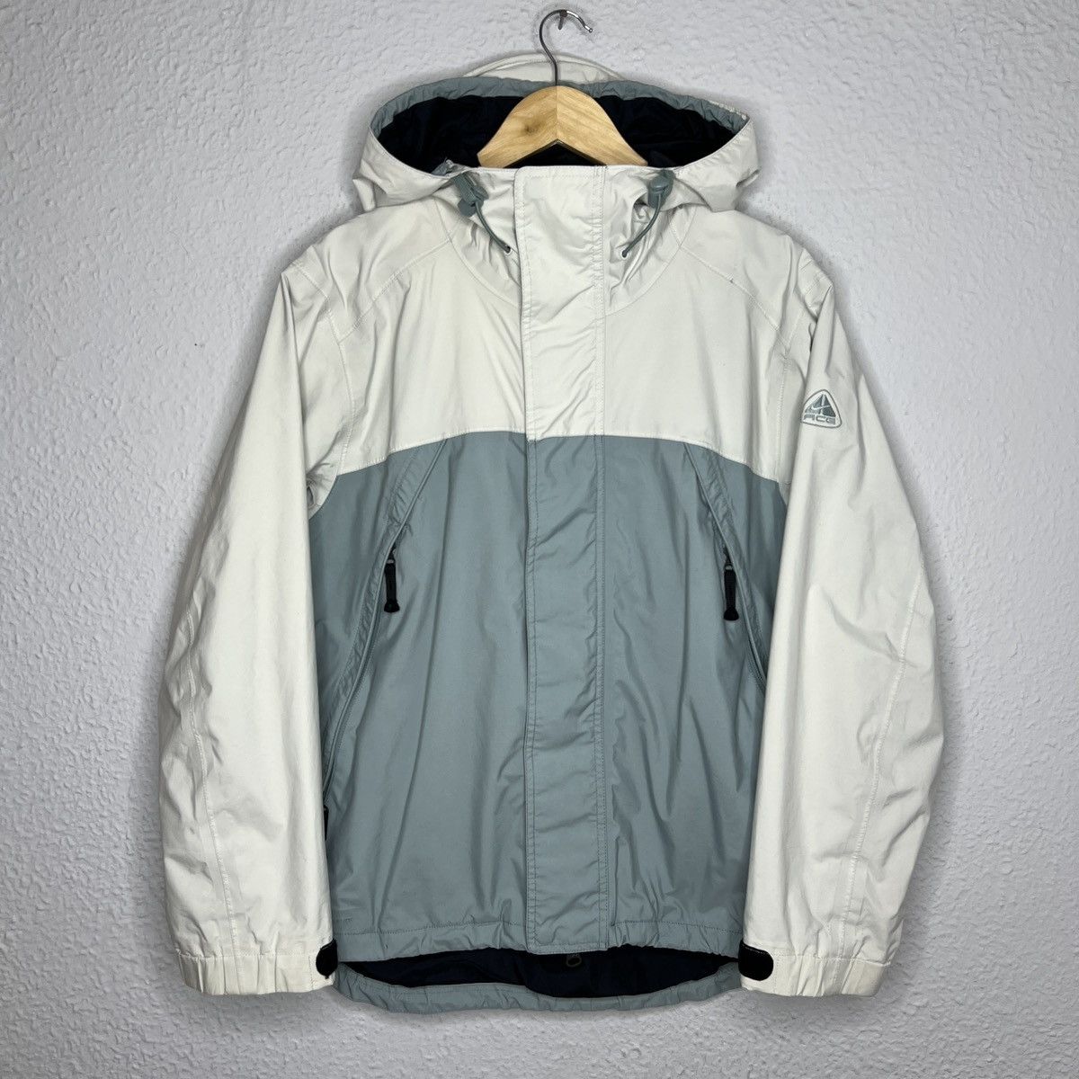 Nike × Nike ACG × Vintage Vintage Nike ACG Jacket Winter Ski Stormfit Blue White Logo Size US M / EU 48-50 / 2 - 1 Thumbnail