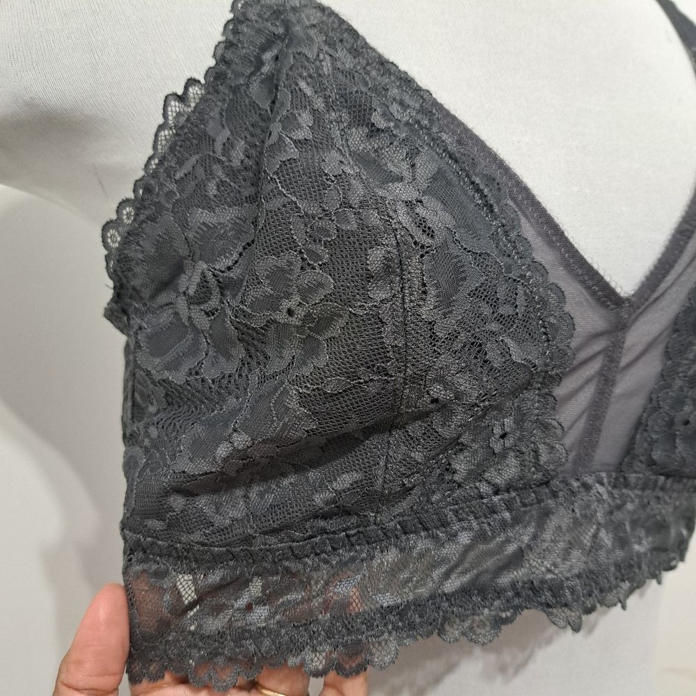 Other Savage X Fenty Floral Lace Bralette Racerback Pink/ Black Bra 1X NWT Size XXL / US 16-18 / IT 52-54 - 16 Thumbnail