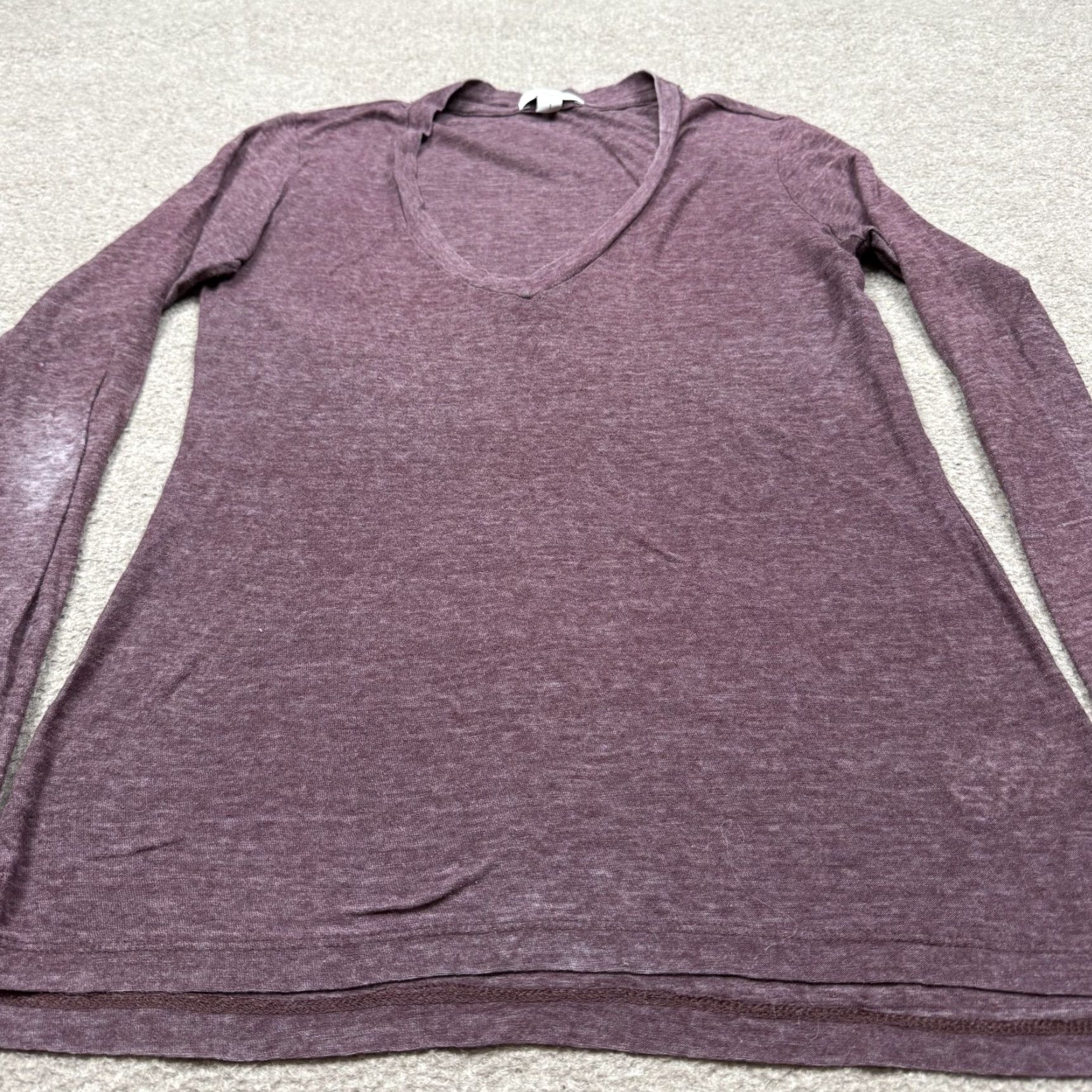 James Perse James Perse T Shirt Women's Red Short Sleeve V Neck Casual Lightweight Regular Size 00 XS? Size XXS / US 00 / IT 34 - 2 Thumbnail