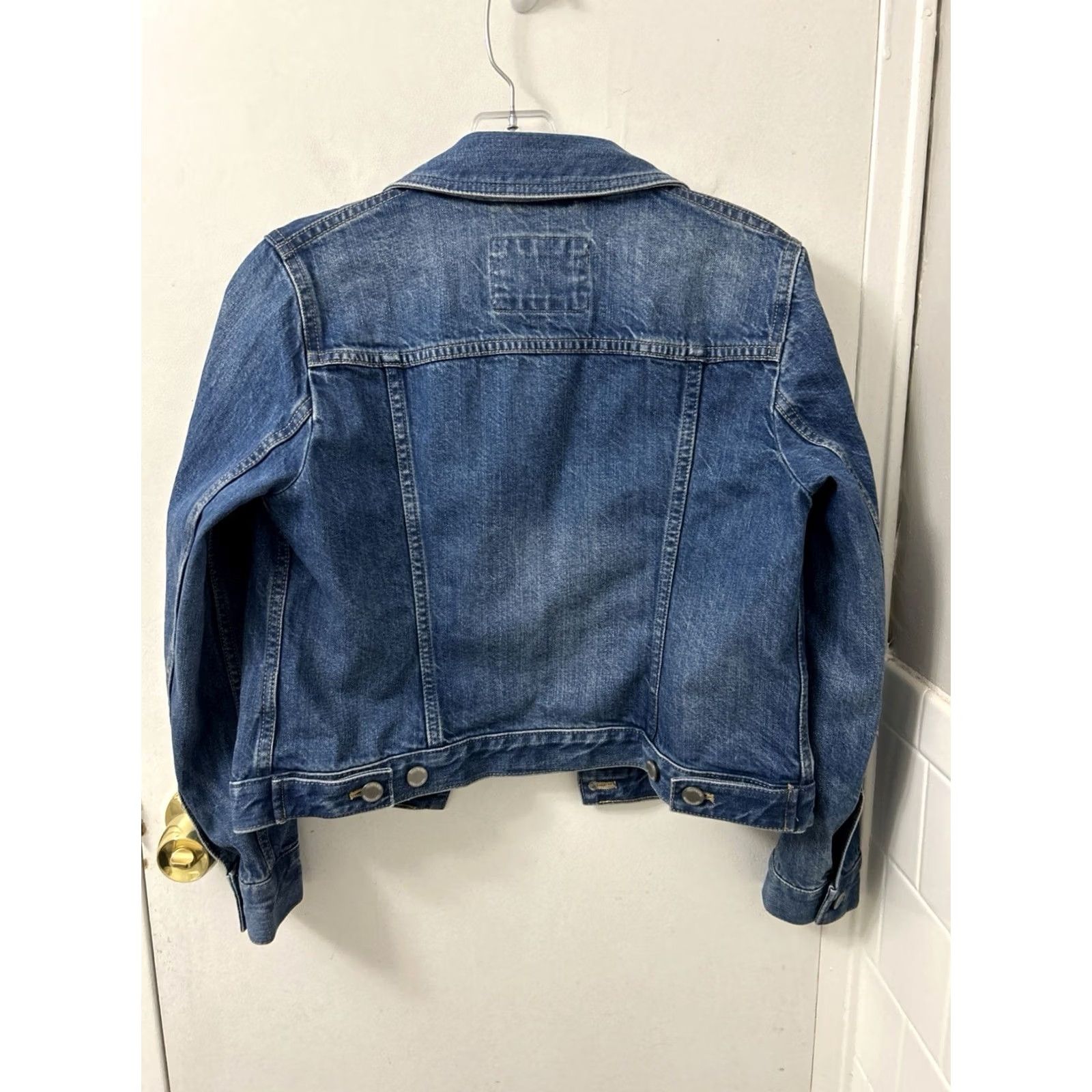 Banana Republic Banana Republic Essential Denim Jacket Petite XS Medium Wash 674654-02 Size XS / US 0-2 / IT 36-38 - 6 Thumbnail