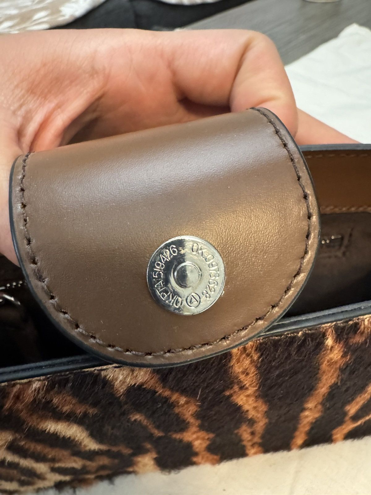 Staud STAUD Brown and Black Animal Print Shoulder Bag Size ONE SIZE - 5 Thumbnail