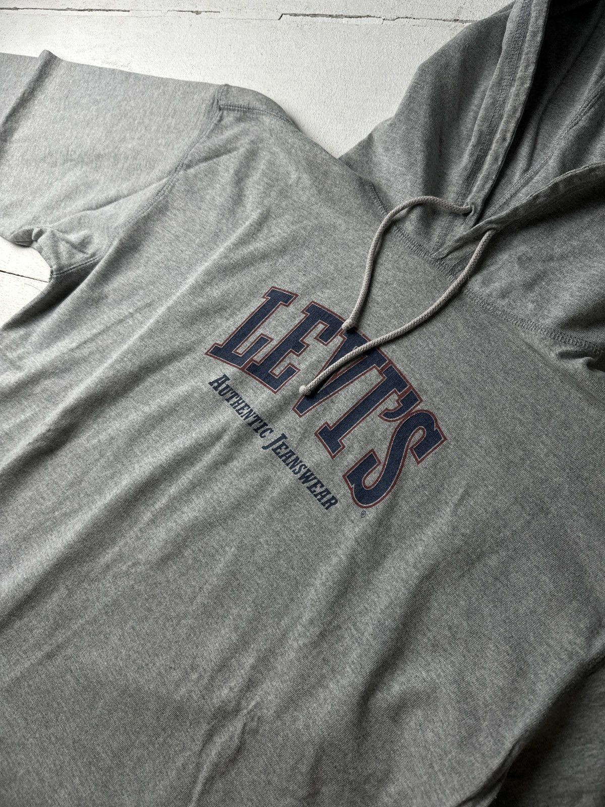 Levi's Vintage Clothing 🚨VNTG 80s-90s LEVI’S BIG LOGO GRAY MEN HOODIE LONG ARCHIVE Size US M / EU 48-50 / 2 - 5 Thumbnail