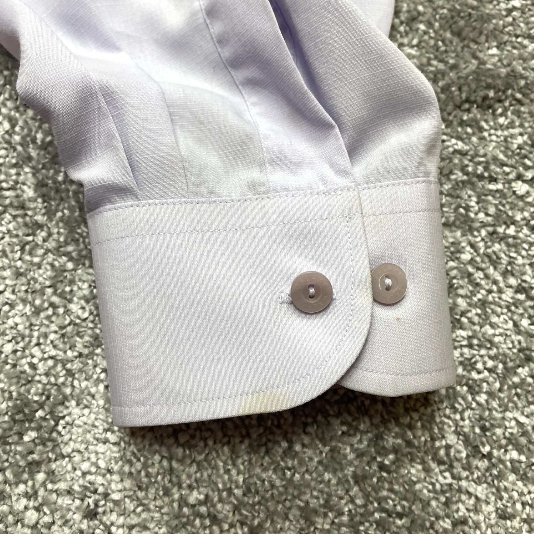 Vintage Galaxy Dress Shirt Mens 48 Light Purple Button Up Long Sleeve Lightweight 110 Size 48R - 4 Thumbnail