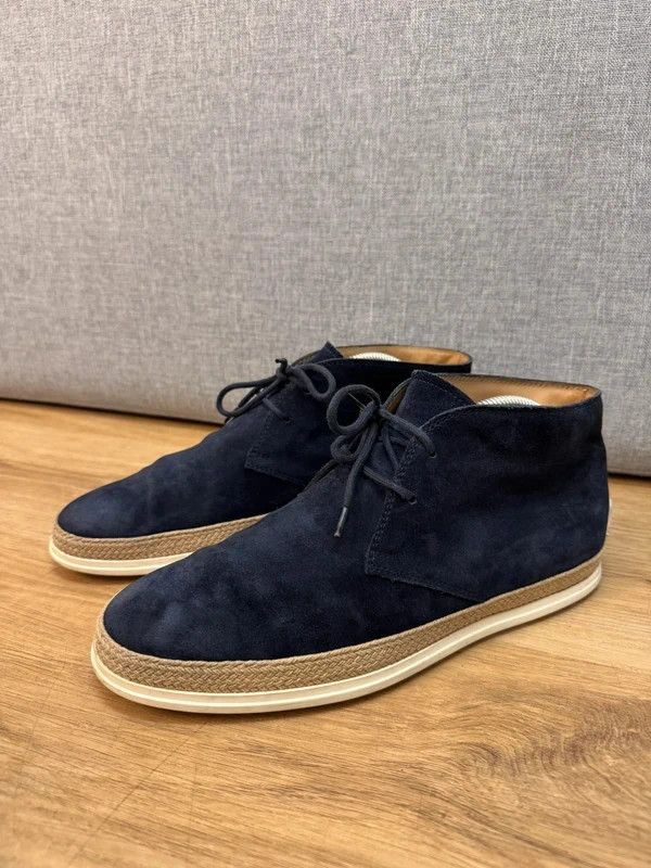 Tod's Tod's Suede Leather Navy Boots Moccasins 7 42 Size US 9 / EU 42 - 7 Thumbnail