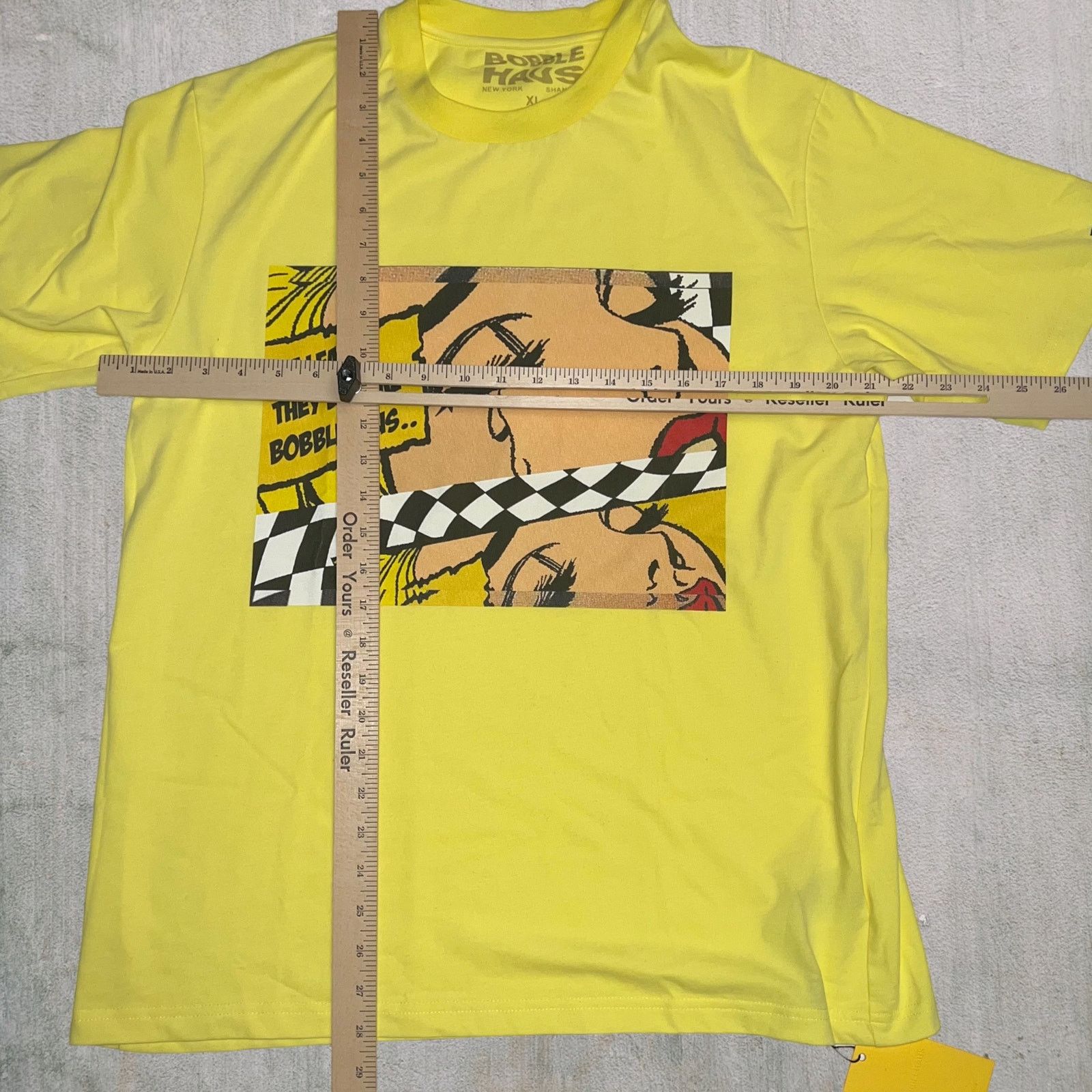 Other BOBBLEHAUS XL Yellow Graphic Tee Pop Art Print Streetwear Size US XL / EU 56 / 4 - 9 Thumbnail