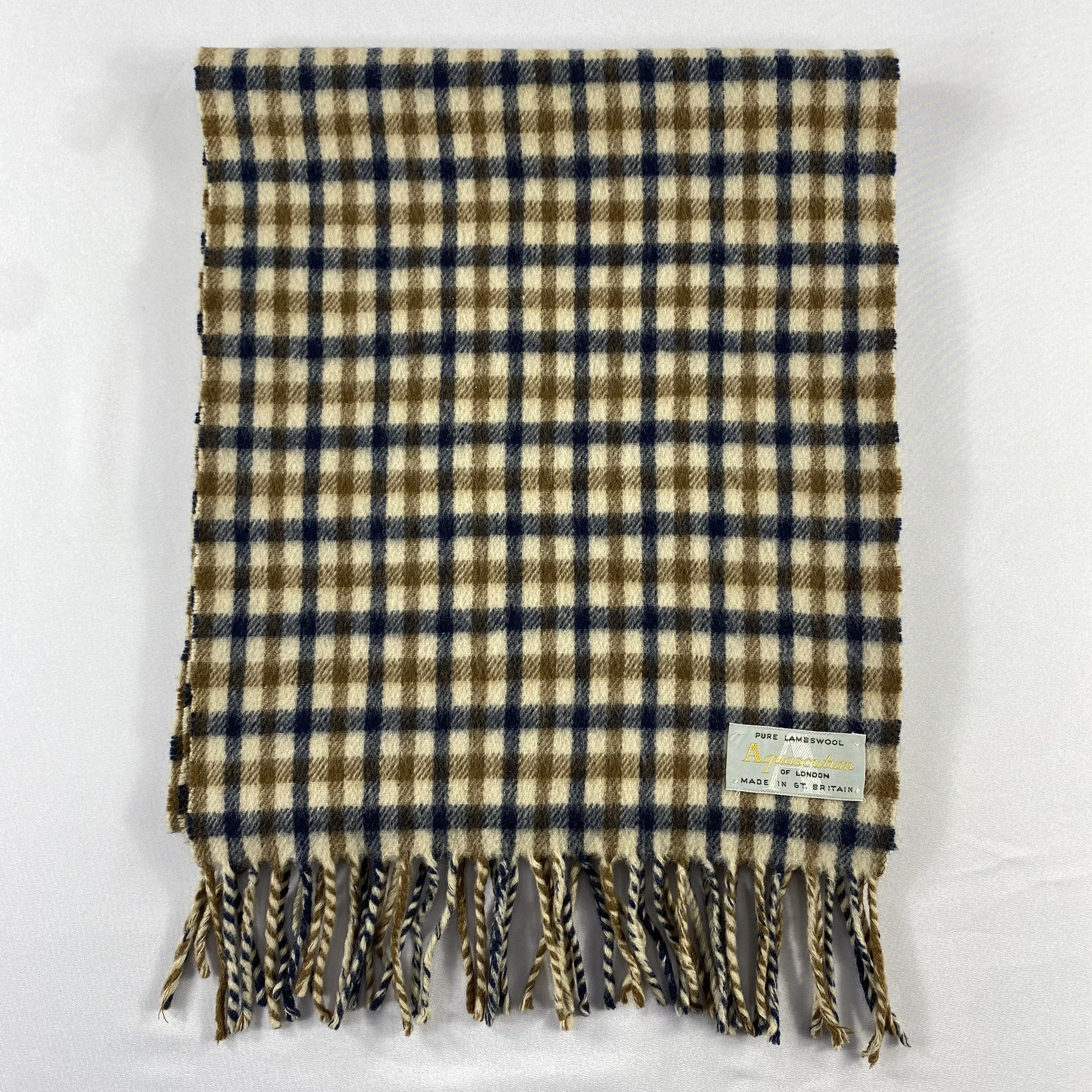 Aquascutum Vintage Aquascutum Scarf Neck Wrap Wool Muffler Size ONE SIZE - 2 Thumbnail