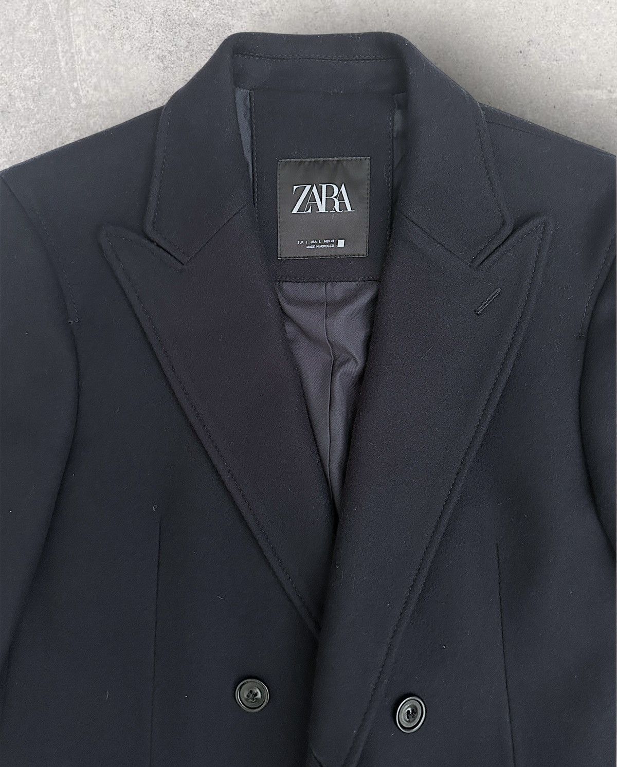Zara Zara Premium Wool Pea Coat Size US L / EU 52-54 / 3 - 2 Thumbnail