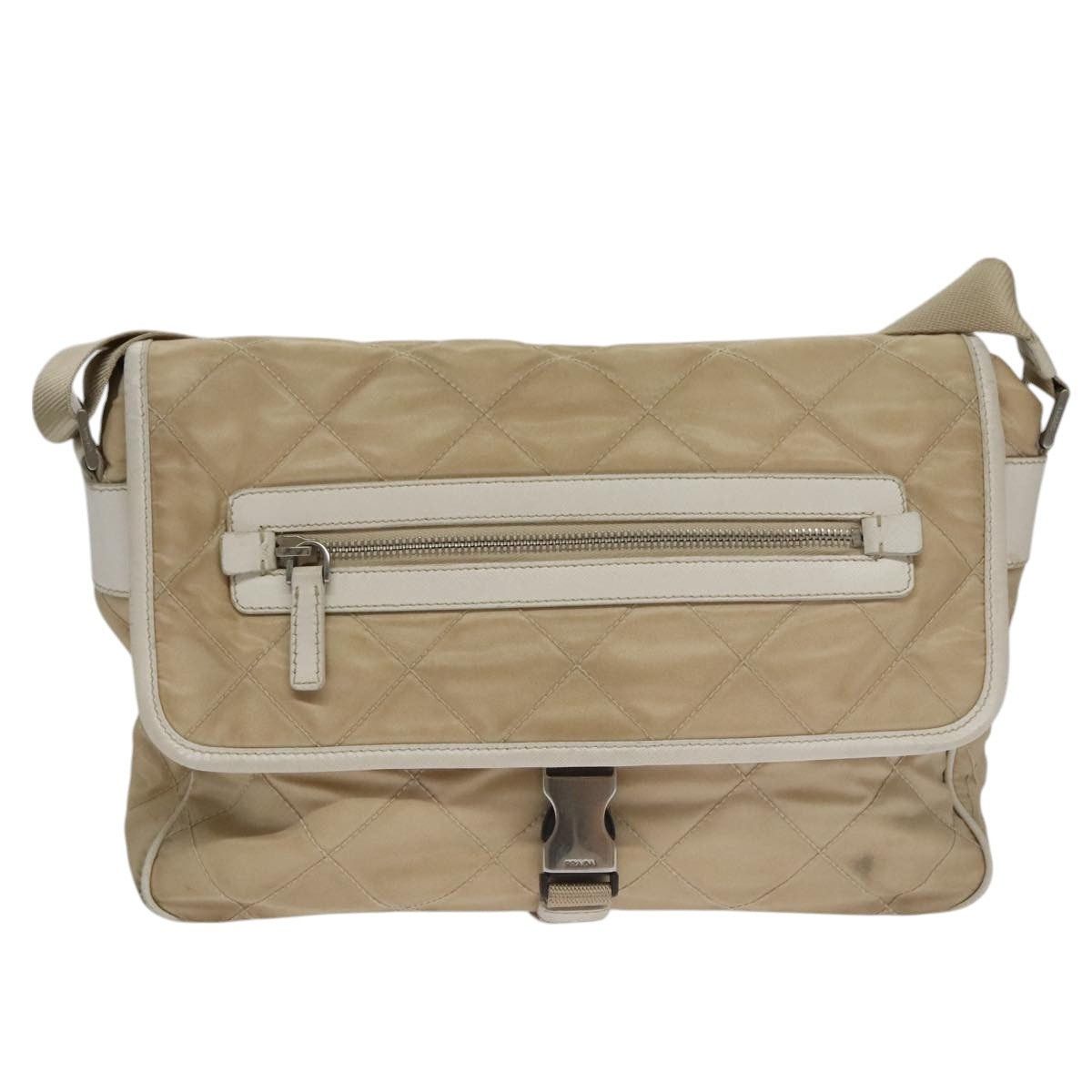 Prada PRADA Shoulder Bag Nylon Beige Silver Size ONE SIZE - 13 Thumbnail