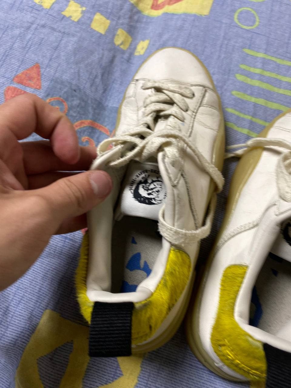 Diesel 2000s Archive Japanese Leather Sneakers Diesel Y2K Size US 7 / IT 37 - 16 Thumbnail