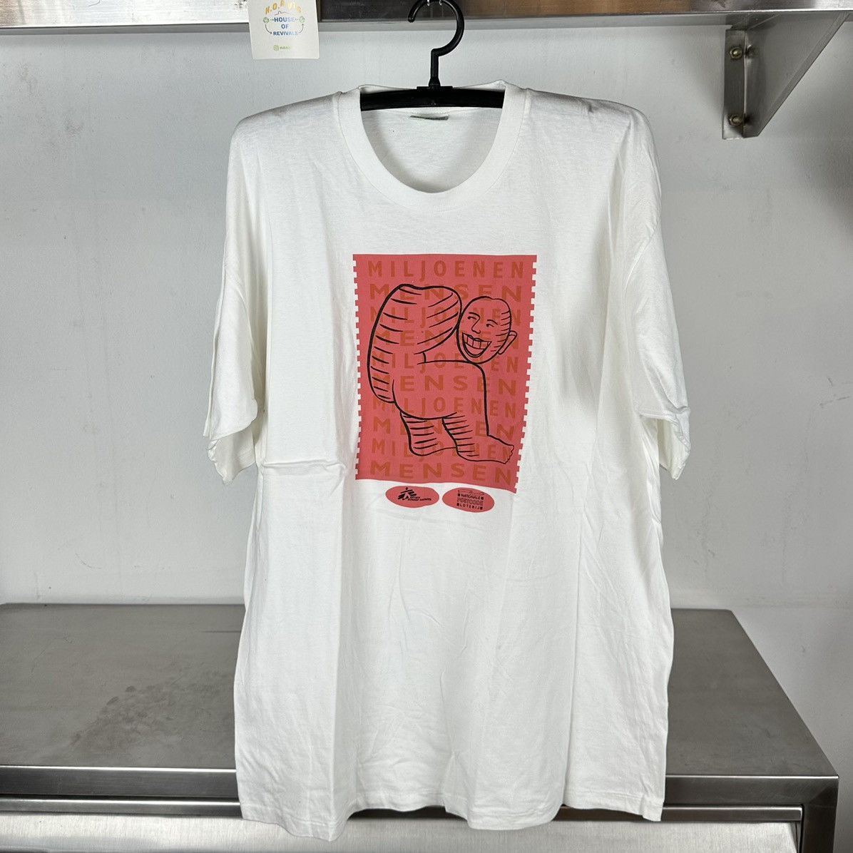 Other × Vintage Vintage 90s Miljoenen Mensen Obscure Art Humor T-shirt Size US XL / EU 56 / 4 - 1 Thumbnail