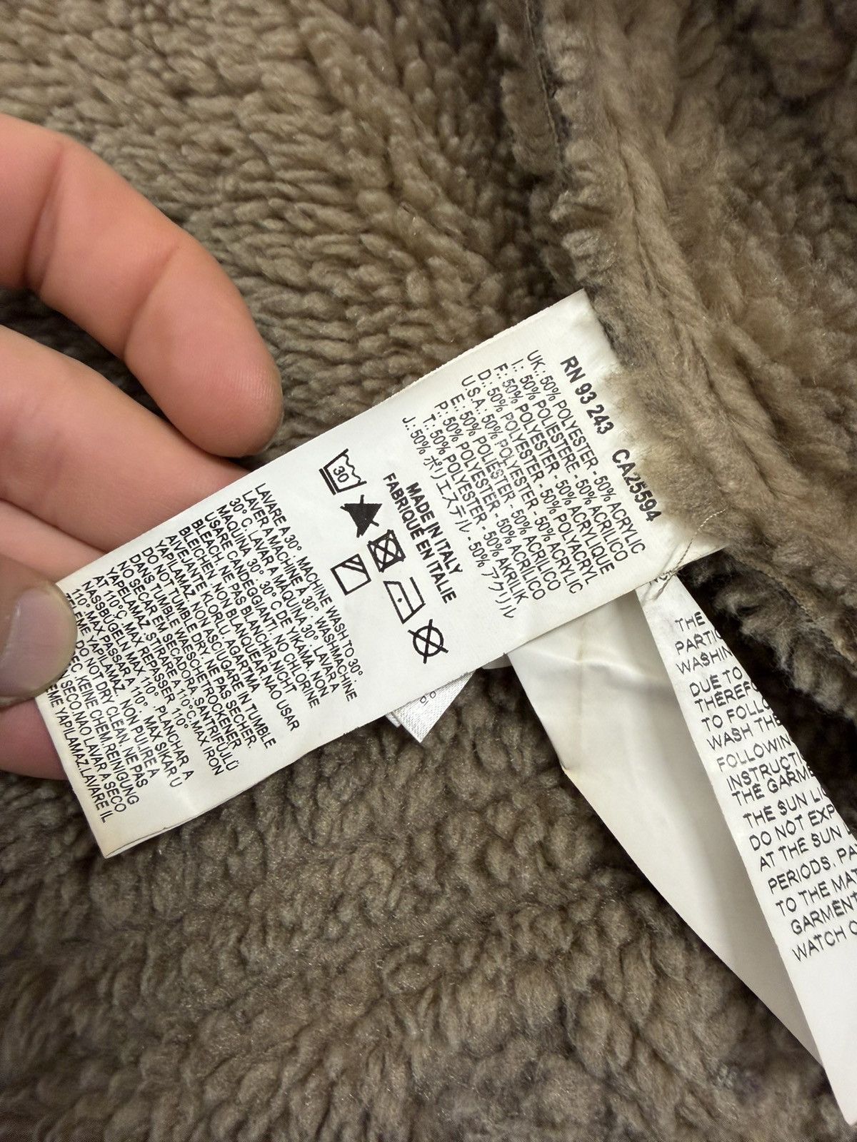 Diesel Vinatge 00s Diesel Lambskin Sherpa Long Neck Jacket Size L / US 10 / IT 46 - 11 Thumbnail