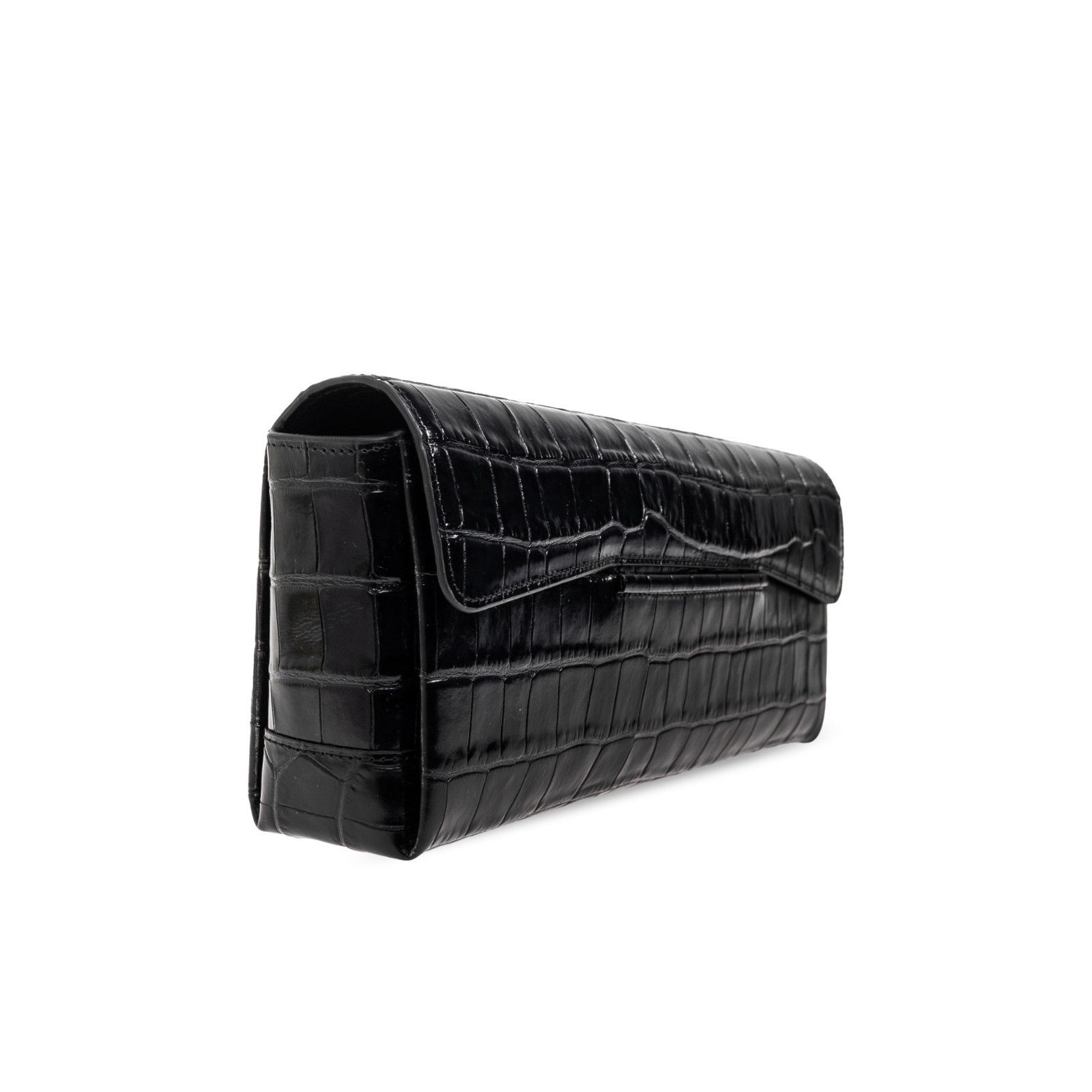 Toteme TOTEME Black Embossed Leather Clutch New Size ONE SIZE - 3 Thumbnail