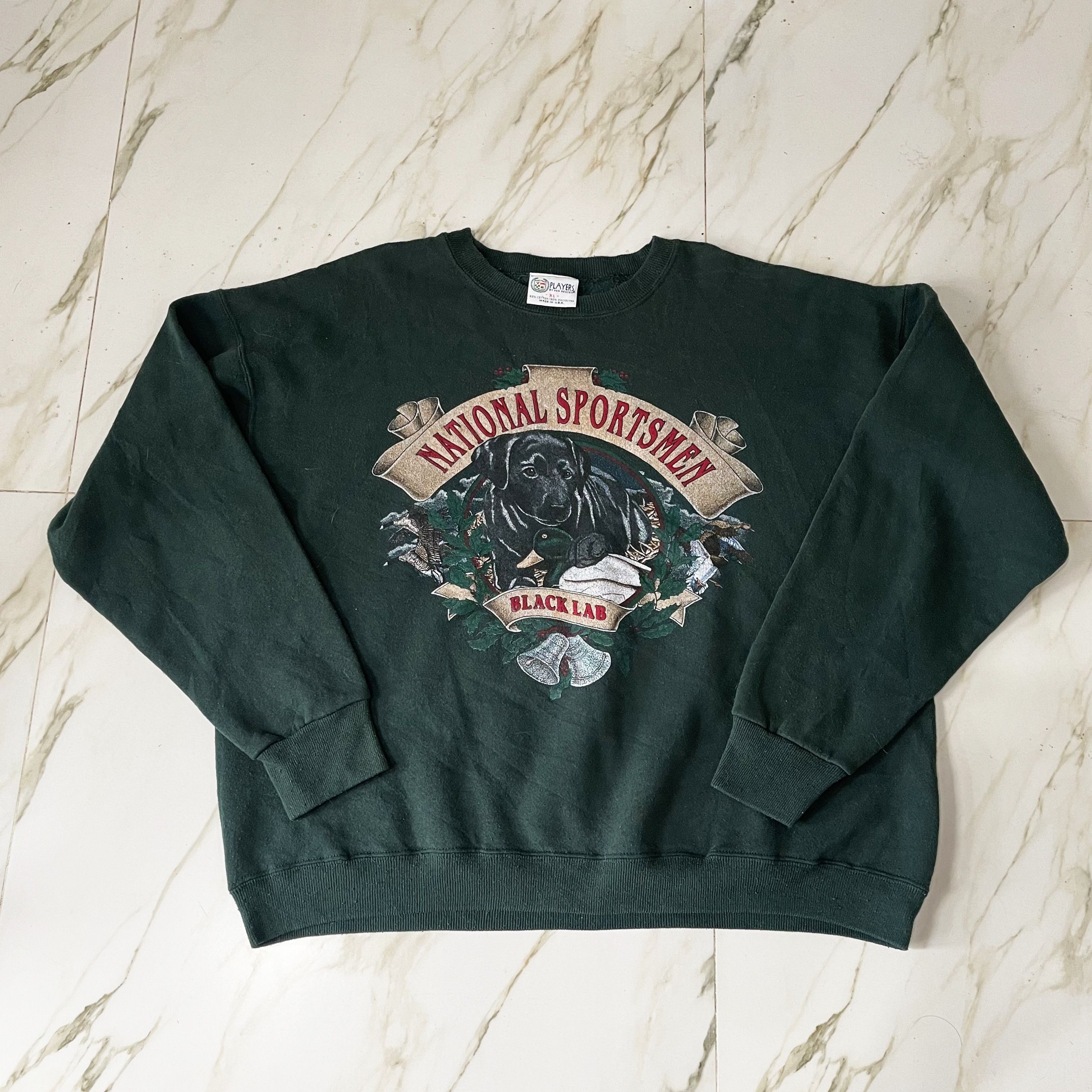Vintage Vintage 90s Black Lab Sweatshirt Size US L / EU 52-54 / 3 - 1 Thumbnail