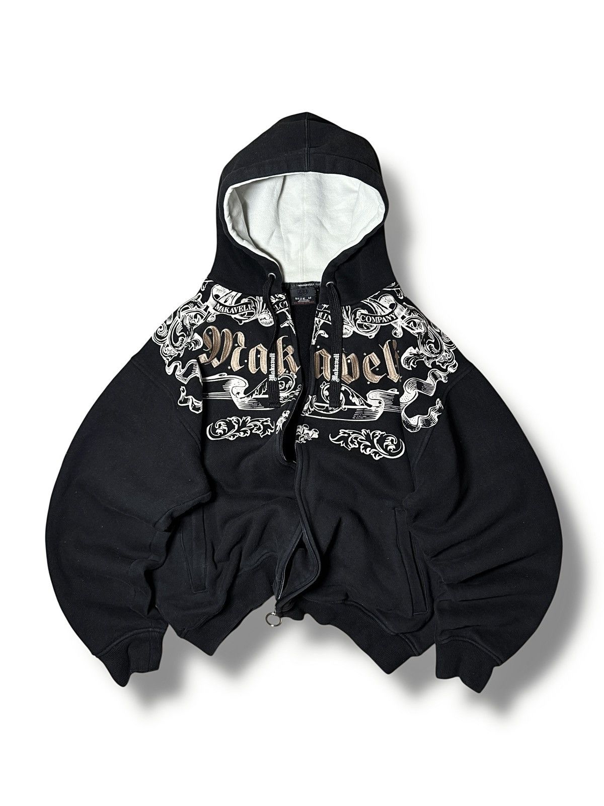 Rare Vintage Hoodie Zip 90s Makaveli 2pac Y2K Style