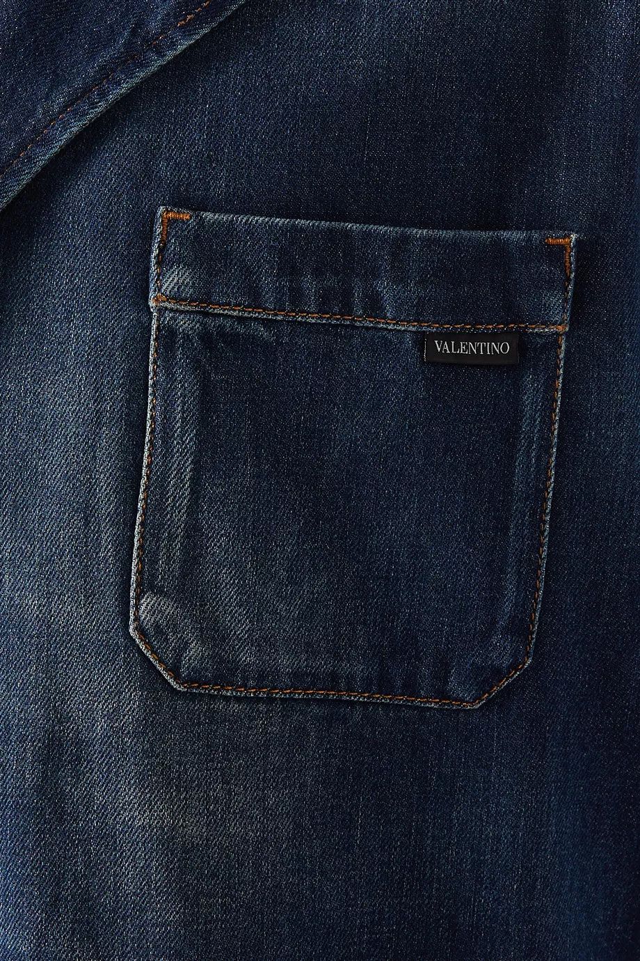Valentino o1y0525 Denim Shirt in Dark Blue Size US M / EU 48-50 / 2 - 2 Thumbnail