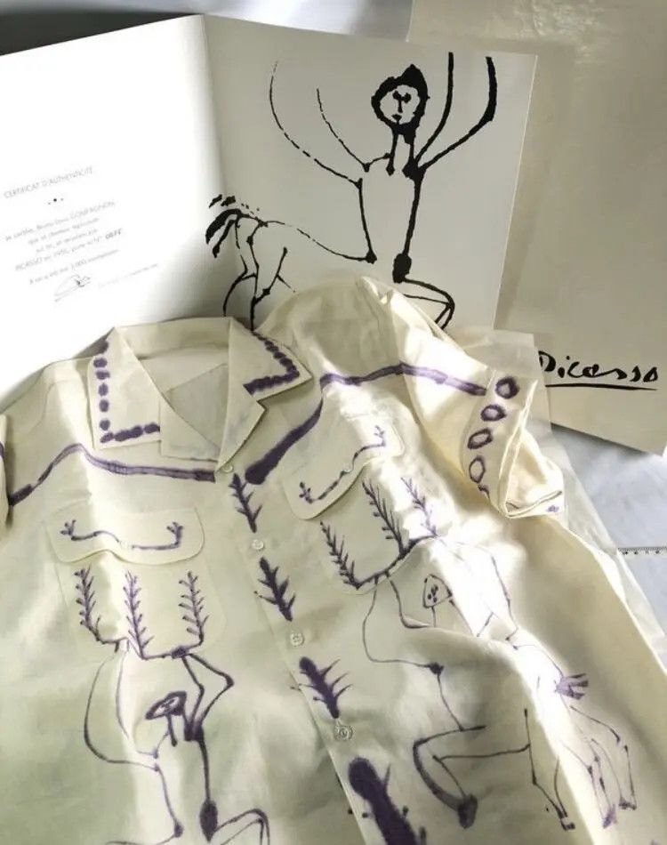 Other Pablo Picasso, Multiple Shirt, Designed by Picasso in 1955 Size US XL / EU 56 / 4 - 1 Thumbnail
