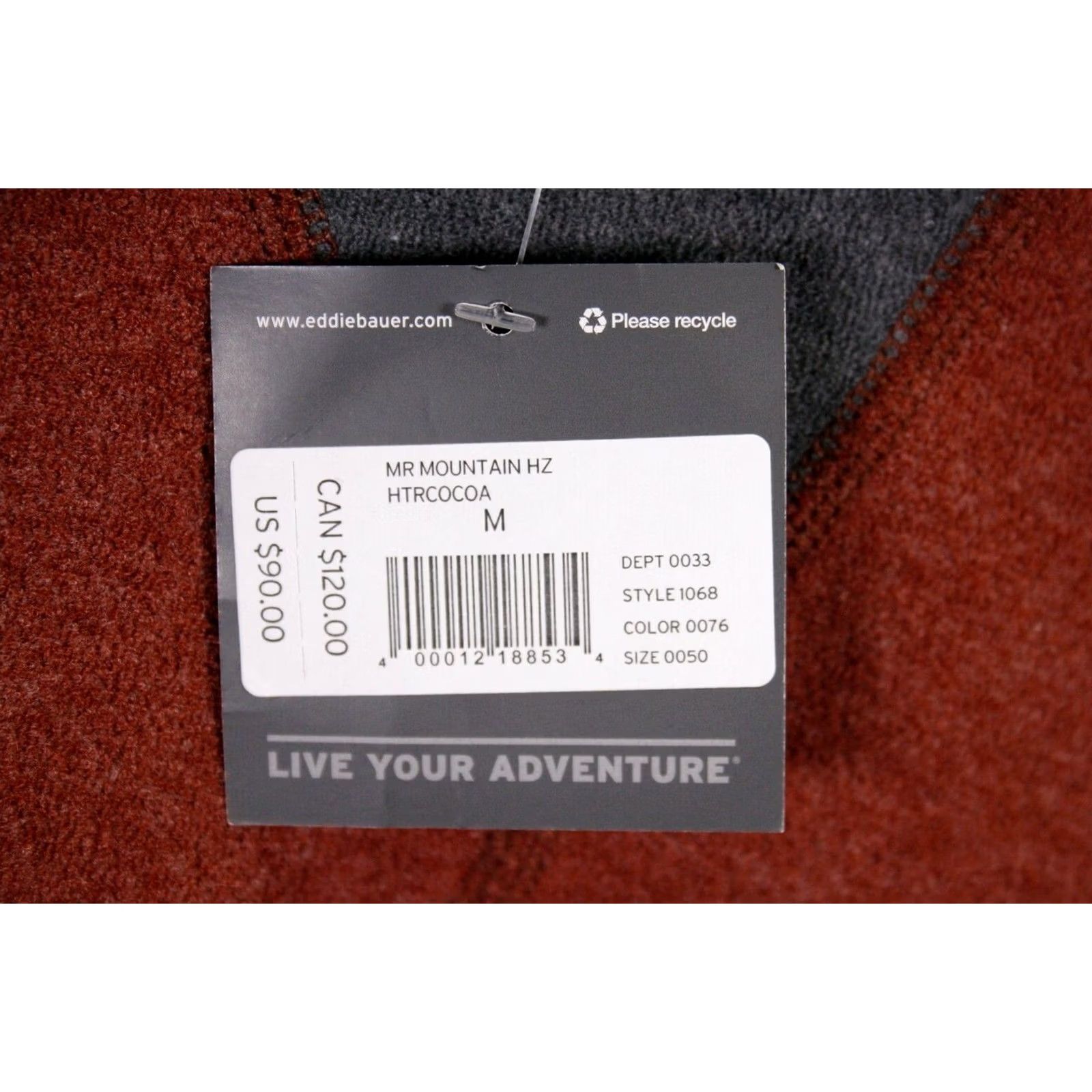 Under Armour Eddie Bauer Heather Cocoa Grey Sleeve Mountain Fleece 1/2-Zip Sweater Men's M Size US M / EU 48-50 / 2 - 8 Thumbnail