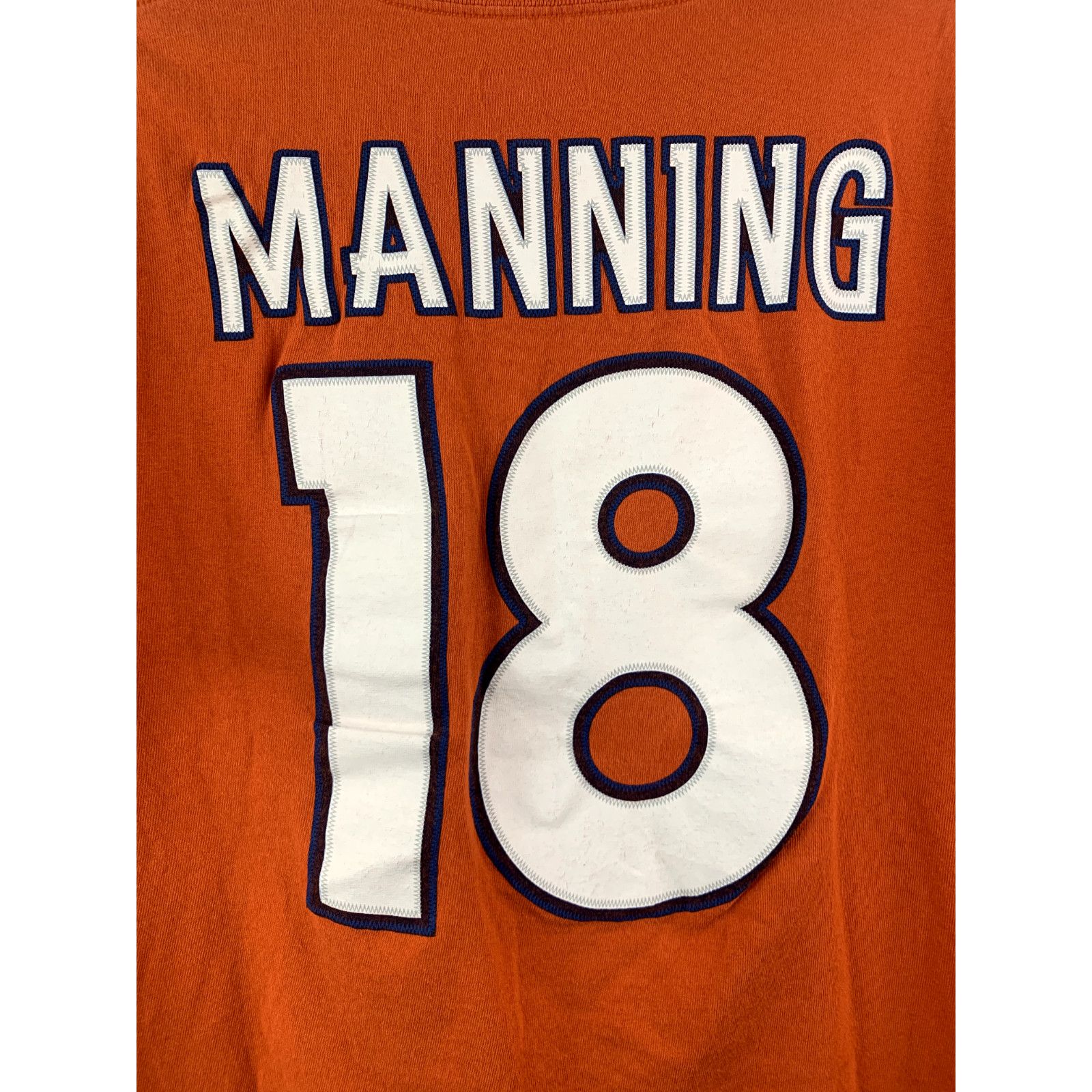 NFL Broncos Peyton Manning Shirt Medium Orange 18 Football Tee Size US M / EU 48-50 / 2 - 7 Thumbnail