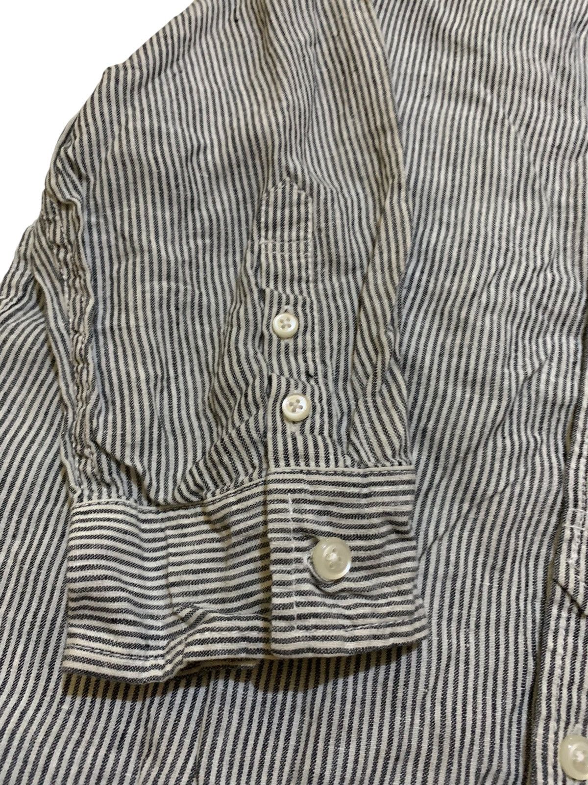 GOSTAR DE FUGA GOSTAR DE FUGA LINEN HICKORY STRIPED shirt 3/4 sleeve Size US S / EU 44-46 / 1 - 4 Thumbnail