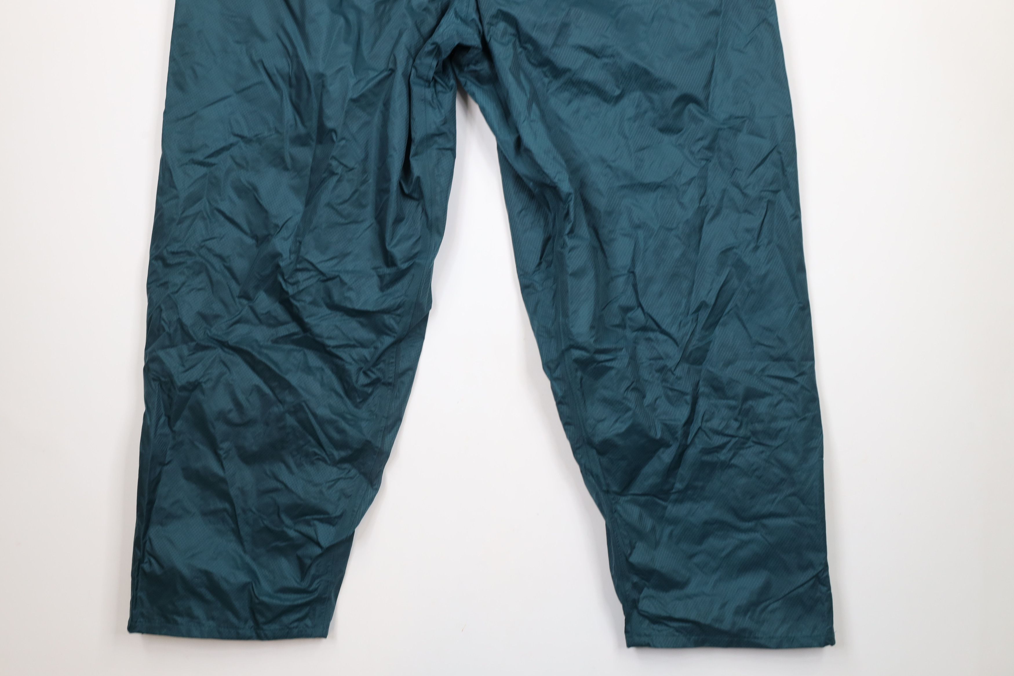 Vintage Vintage 90s Streetwear Wide Leg Waterproof Rain Pants Green Size US 36 / EU 52 - 4 Thumbnail