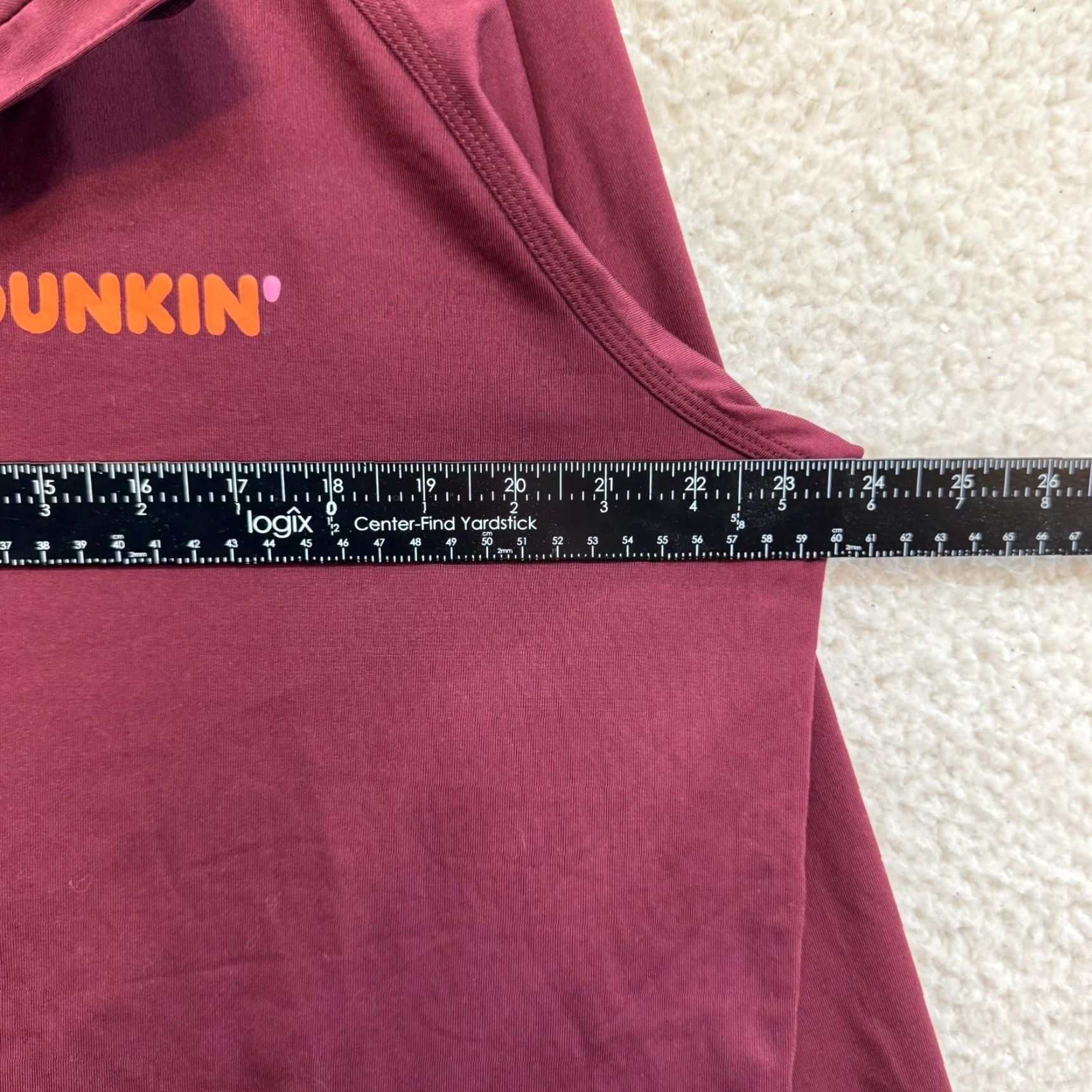 Vintage Dunkin Donuts Sweatshirt 1/4 Zip Mens Red M Pullover Long Sleeve Logo Employee Uniform Size US M / EU 48-50 / 2 - 5 Thumbnail
