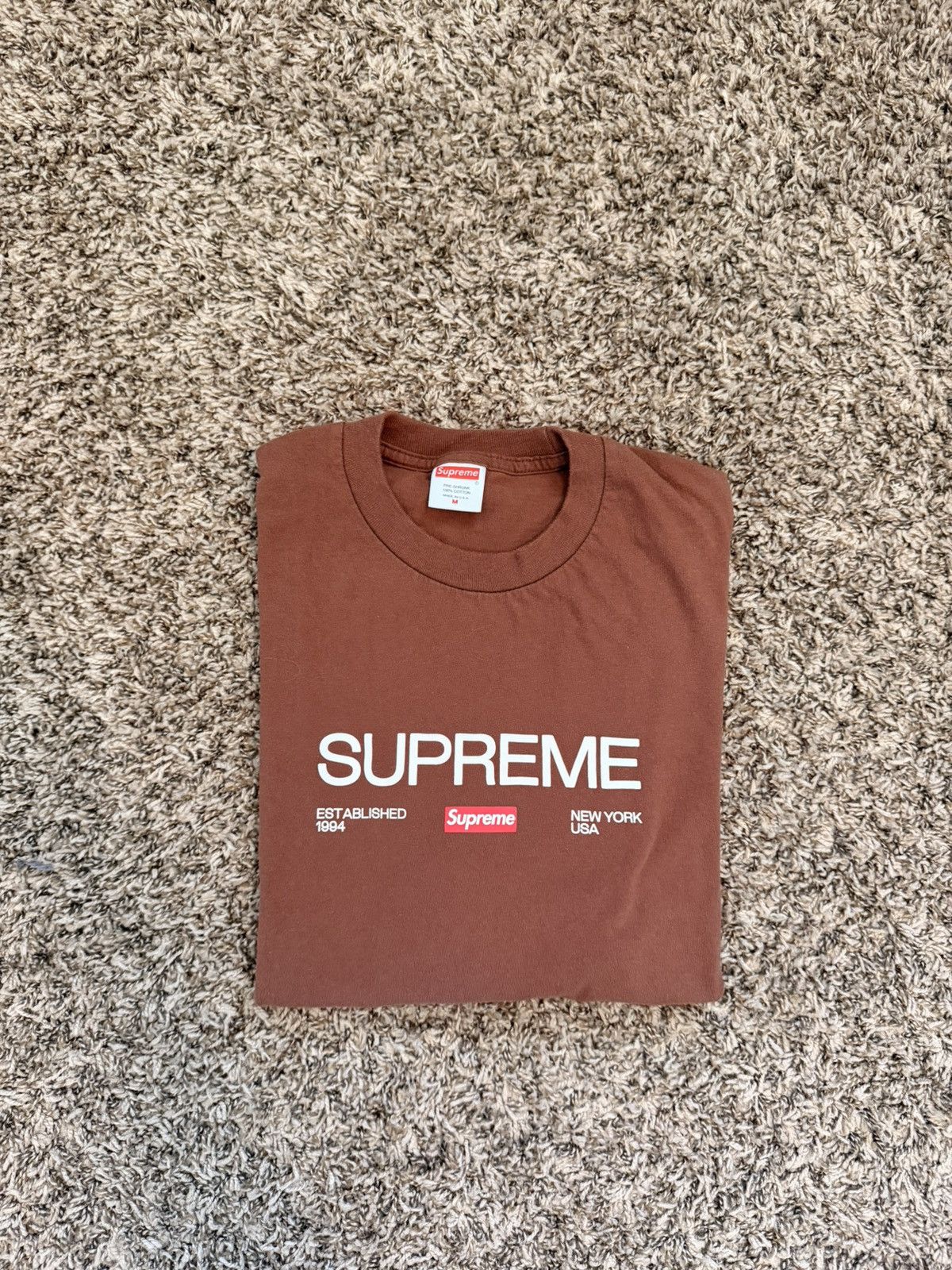 Supreme supreme est. 1994 tee Size US M / EU 48-50 / 2 - 5 Thumbnail