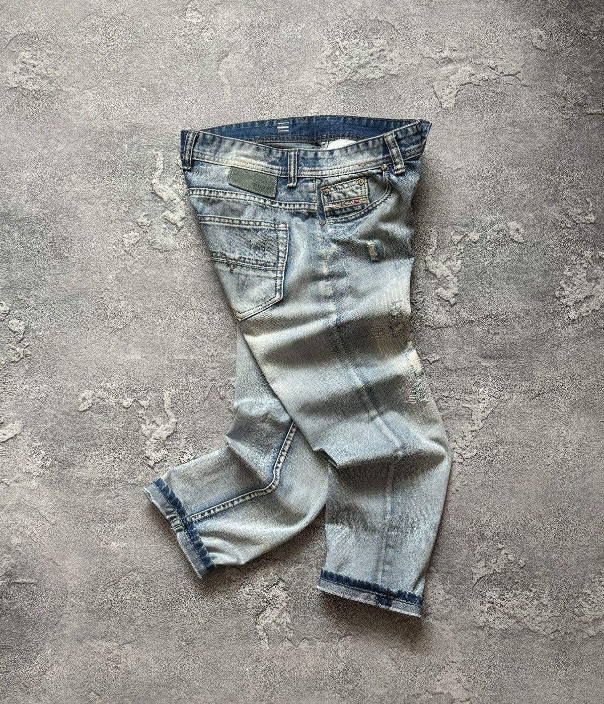 Diesel × Diesel Black Gold Diesel 32/30 blue denim distressed pant trouser Jean chino Size US 32 / EU 48 - 15 Thumbnail