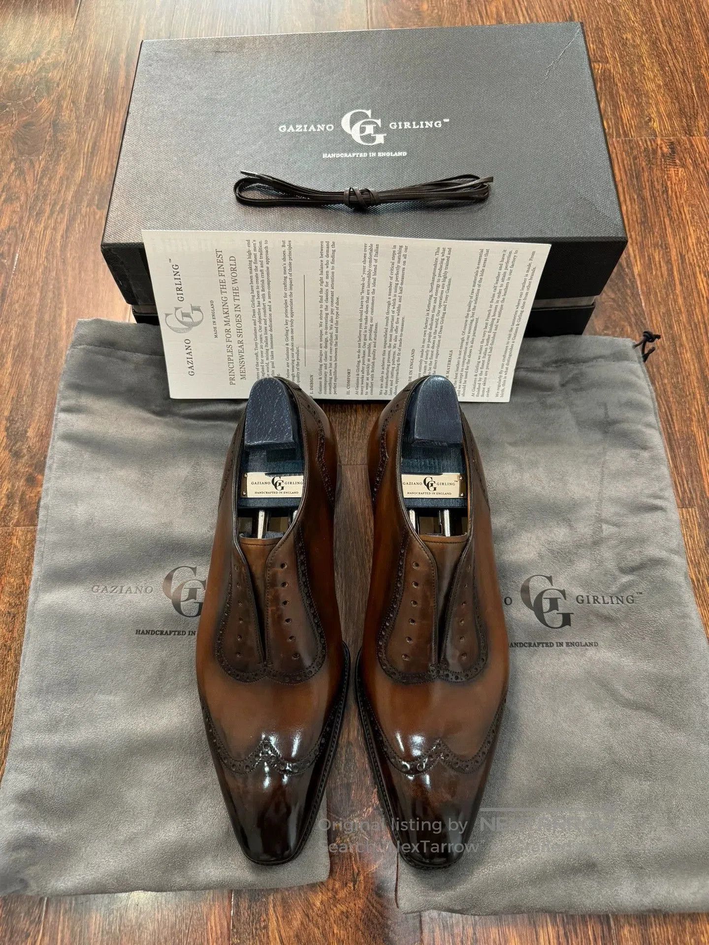 Gaziano & Girling Brown Formal Oxford Shoes Size 7. Size US 7 / EU 40 - 1 Thumbnail