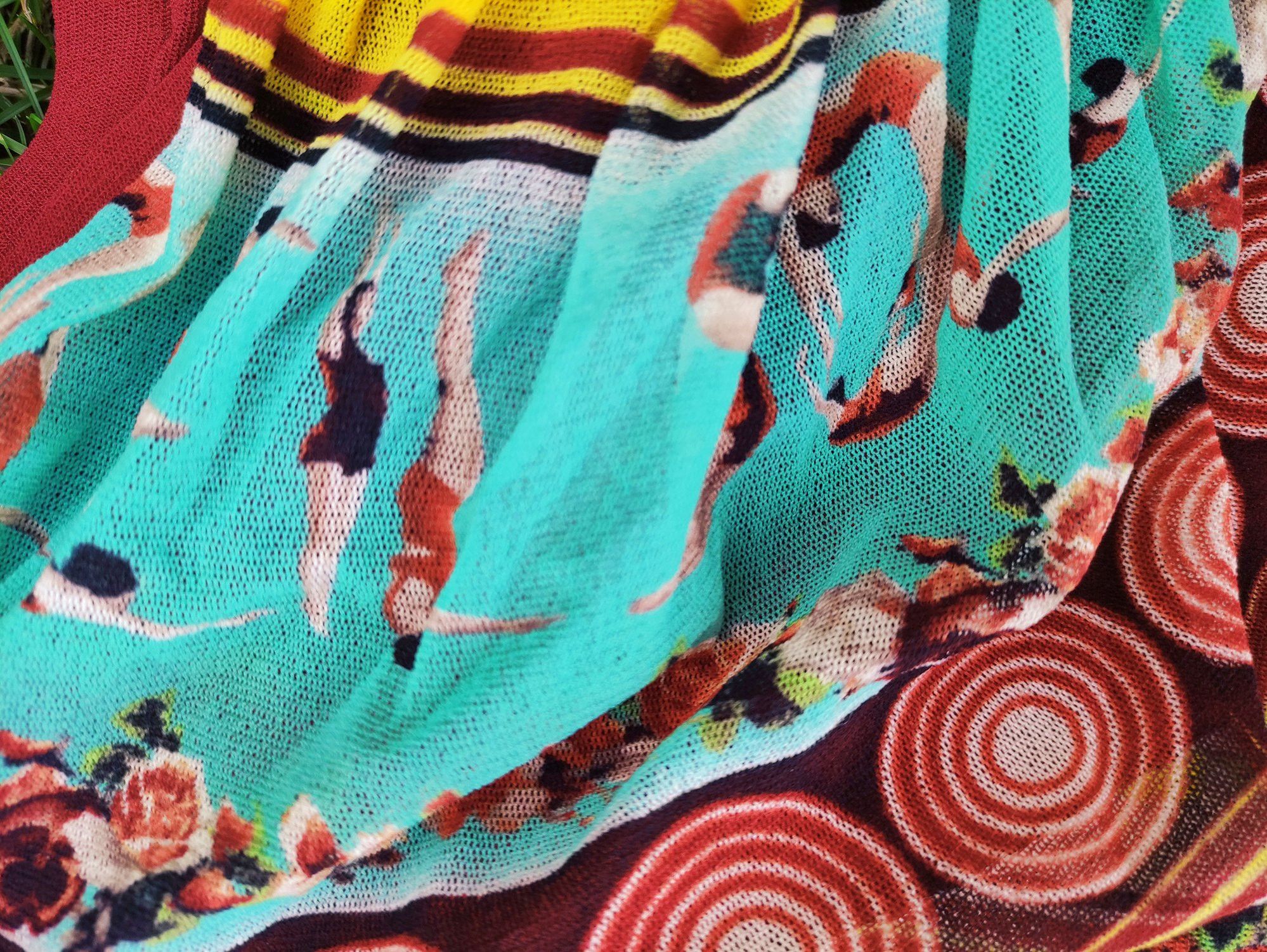 Jean Paul Gaultier Jean Paul Gaultier Diver Tropical Parrot Mesh Skirt Top Size ONE SIZE - 13 Thumbnail