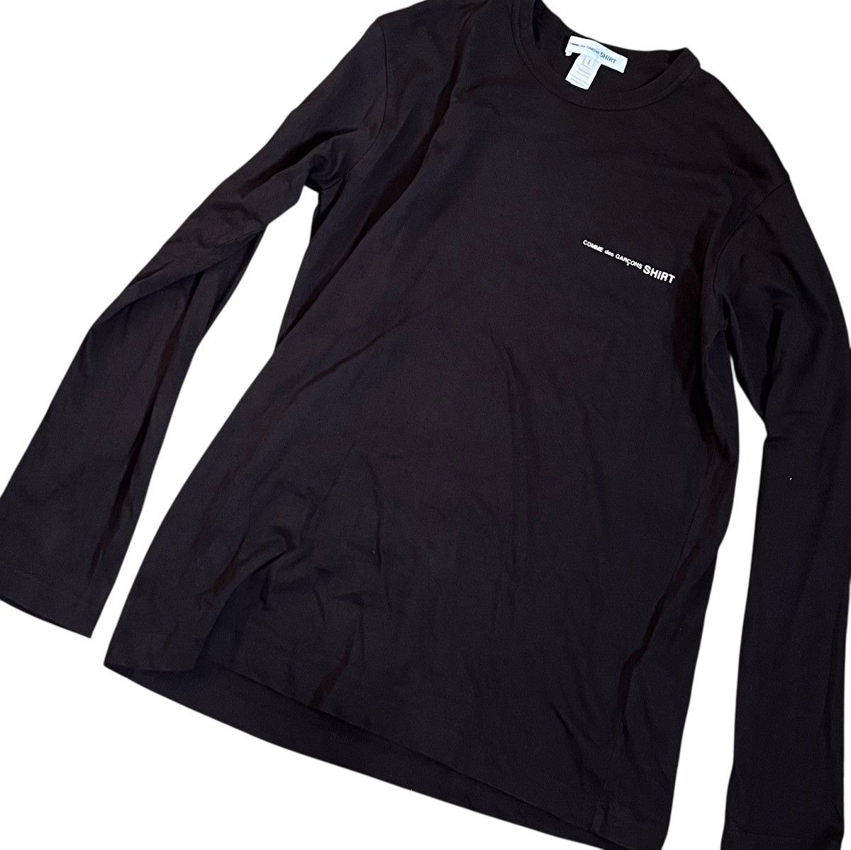 Comme des Garcons Cdg shirt logo black longsleeve Size US S / EU 44-46 / 1 - 2 Thumbnail