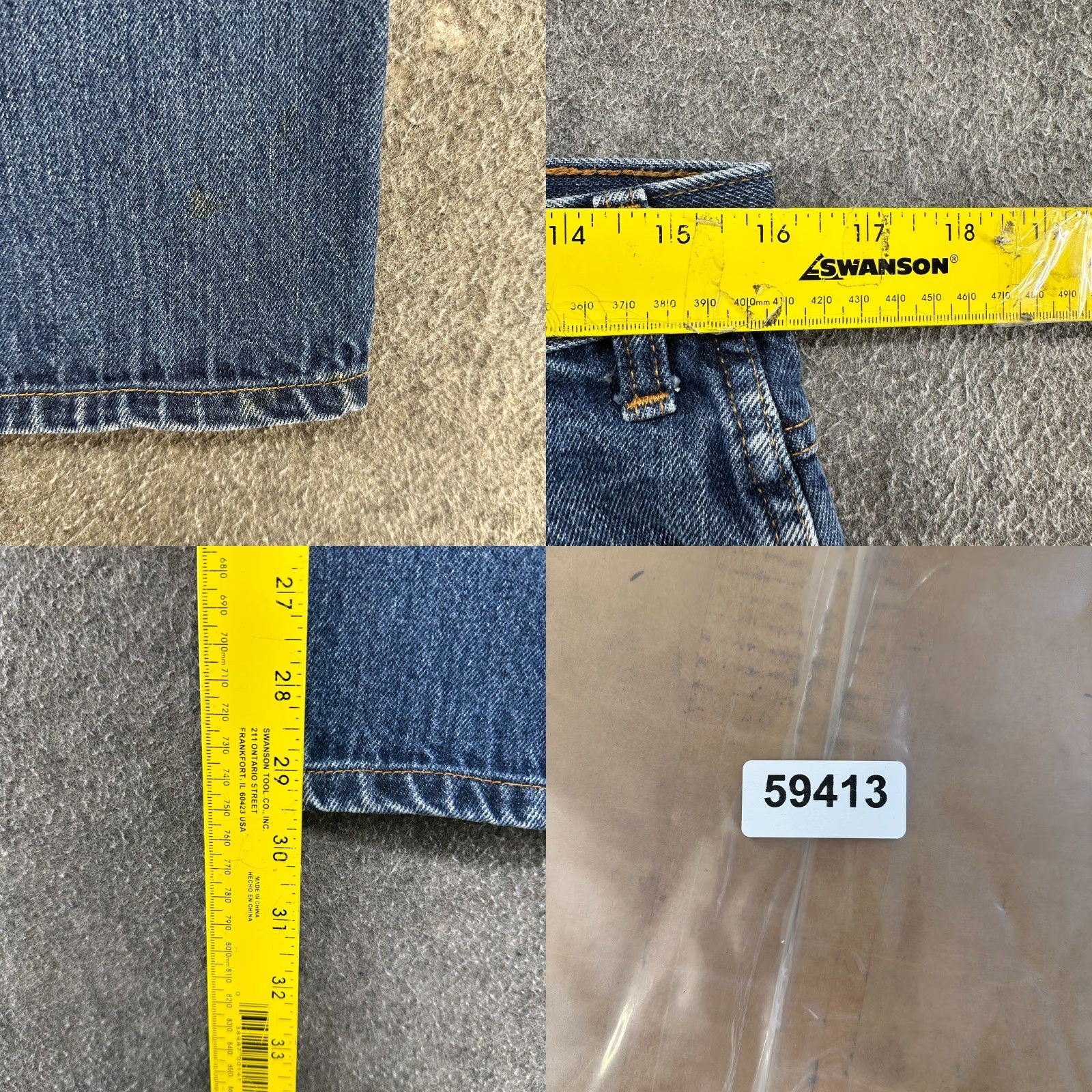 Dickies Dickies Jeans Men 32x32 Blue Straight Leg Regular Fit Cotton Medium Wash Denim Size US 32 / EU 48 - 9 Thumbnail