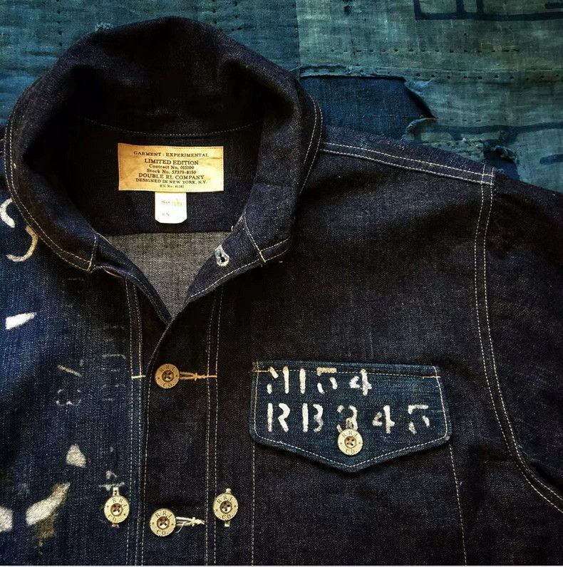 RRL Ralph Lauren RRL Ralph Lauren Blue dyed American retro green fruit coll Size US S / EU 44-46 / 1 - 3 Thumbnail