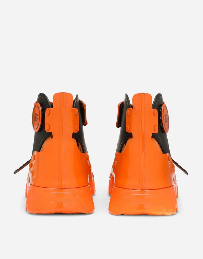 Dolce & Gabbana o1y0125 Logo Low-Top Sneakers in Orange/Black Size US 8.5 / EU 41-42 - 3 Thumbnail