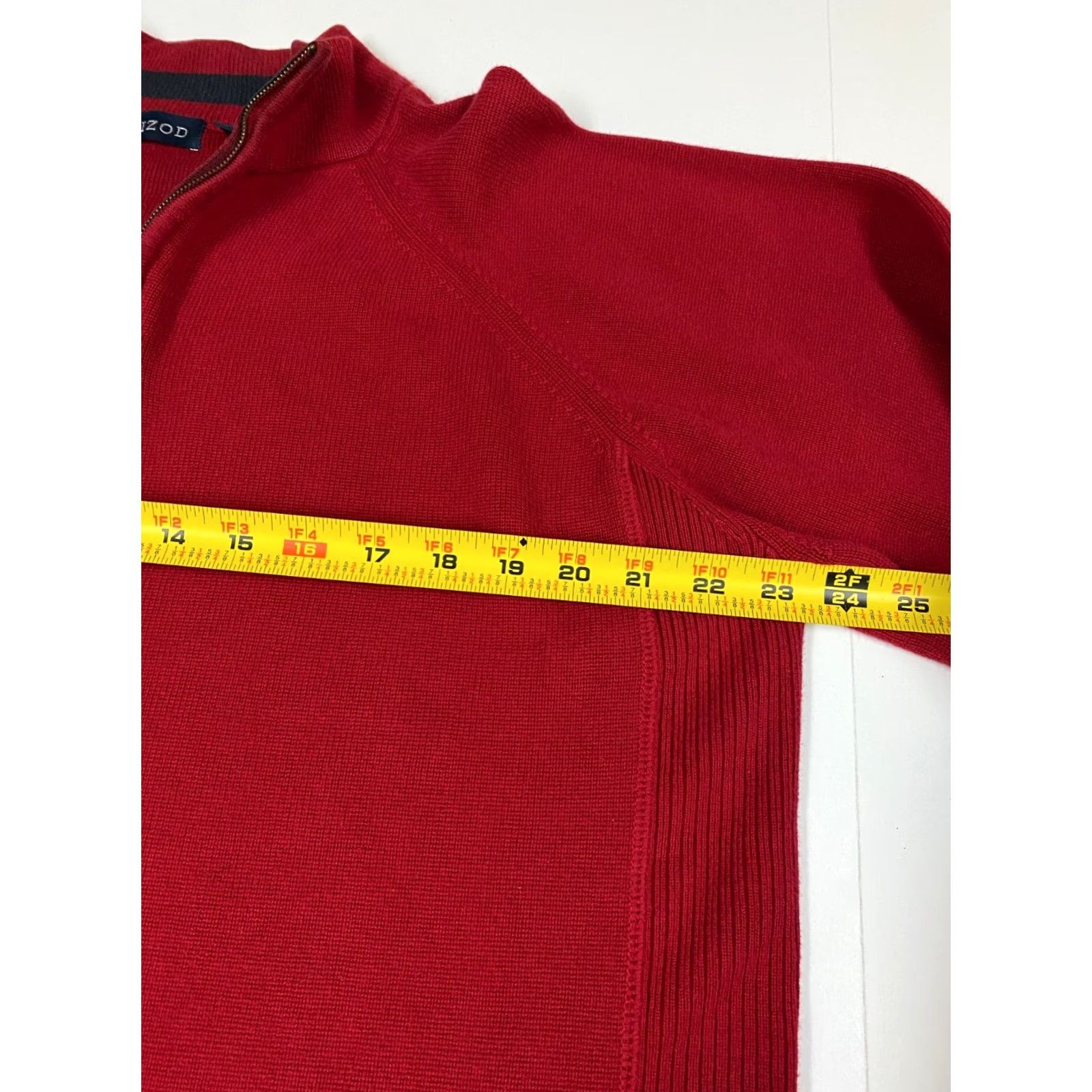 Izod IZOD Sweater Pullover 1/4 Zip Red Knit Mock Neck Mens M Regular Logo 90s 2000s Vintage? Size US M / EU 48-50 / 2 - 5 Thumbnail