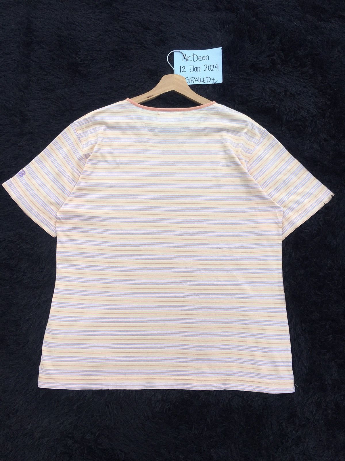 Balmain Rare Vintage BALMAIN Stripes Tshirt Size US L / EU 52-54 / 3 - 13 Thumbnail