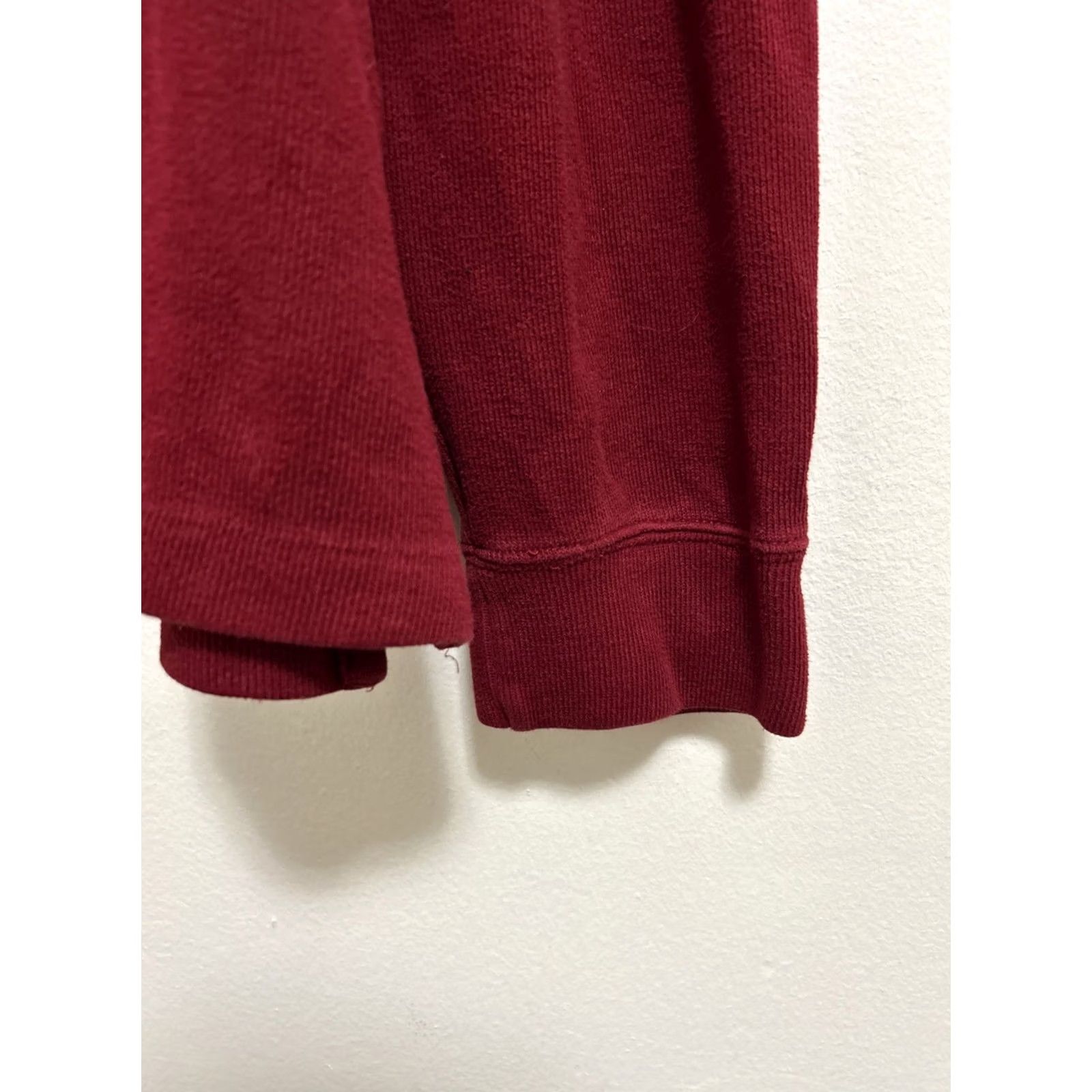 Ralph Lauren Polo Ralph Lauren Sweater Mens XL Red 1/4-Zip Pullover Cotton Rib-Knit Pony Embroidered Logo Vintage No Size US XL / EU 56 / 4 - 4 Thumbnail