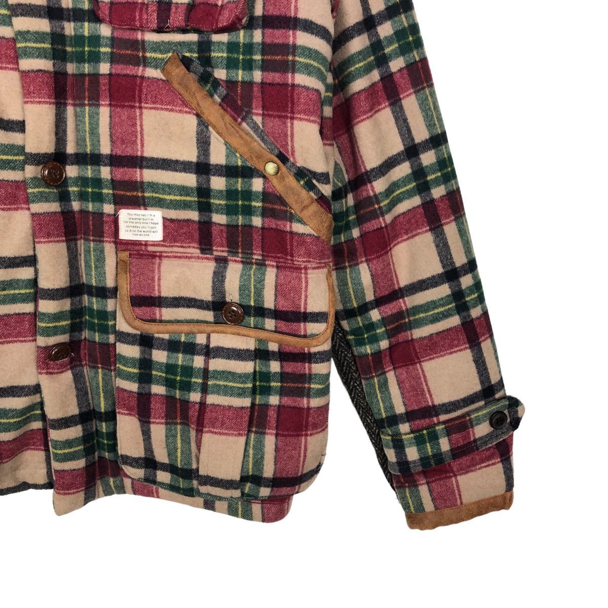 Hysteric Glamour 🔥90’s Bomber Jacket Wangwano Japan Tartan Design Check Size US L / EU 52-54 / 3 - 5 Thumbnail