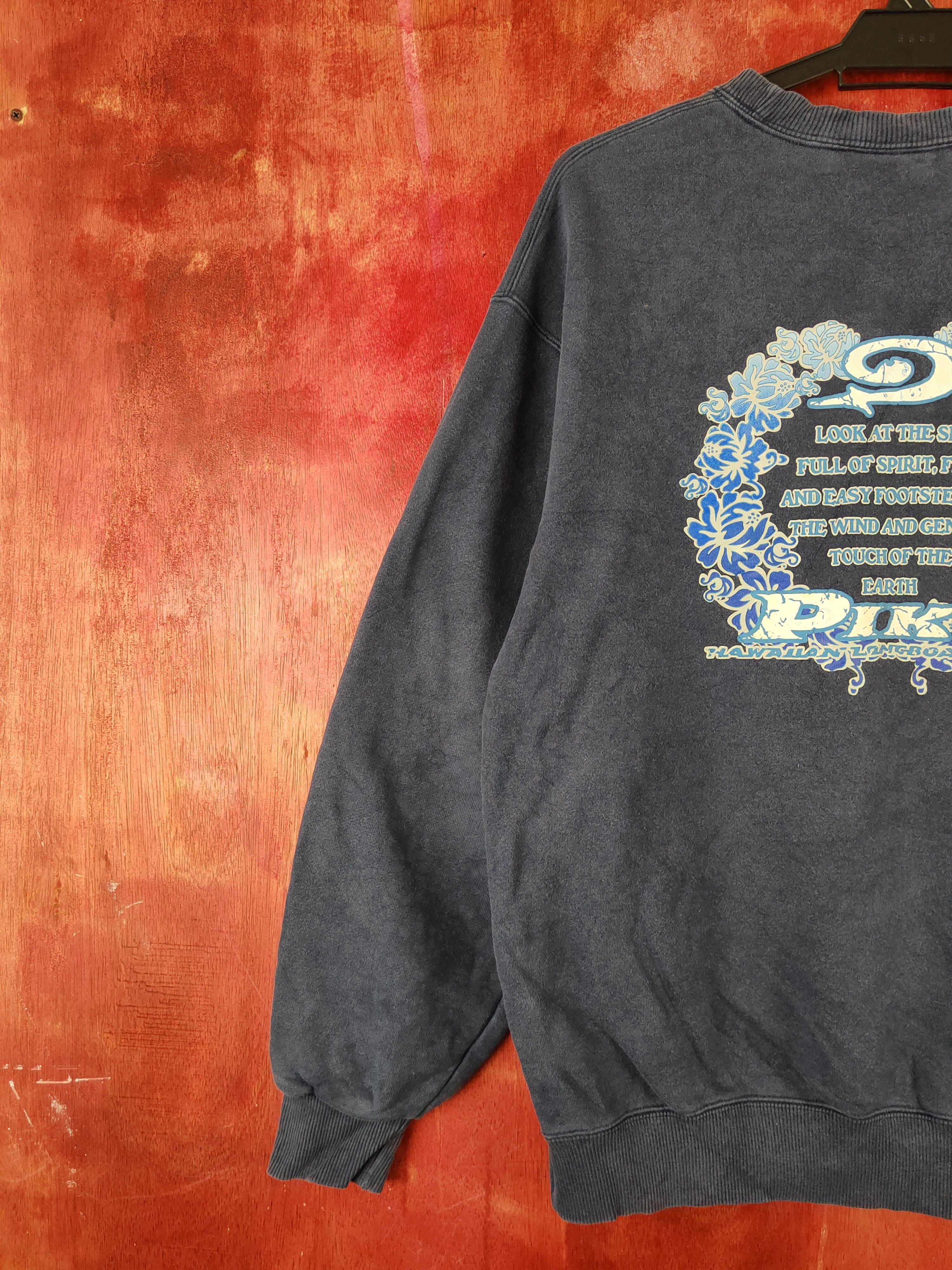 Japanese Brand × Vintage Piko vintage Dark Blue Faded Sweatshirts #S2288 Size US L / EU 52-54 / 3 - 2 Thumbnail