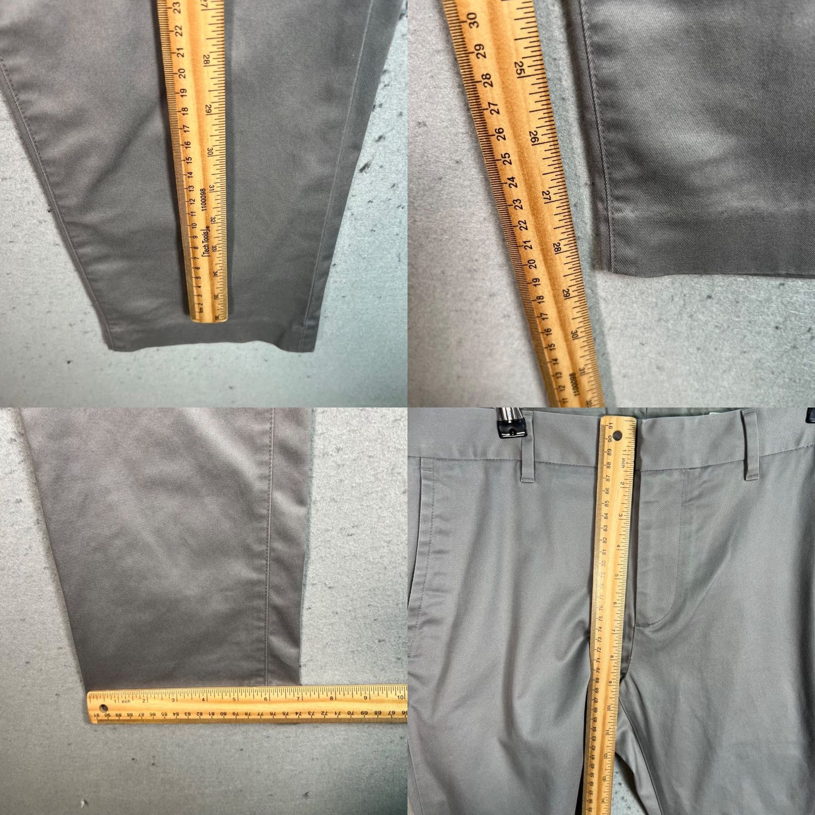 Bonobos Bonobos Mens Slim Chino Pants Gray 31 Casual Stretch Flat Front 29 Inseam Regular Size 31 Size US 31 - 8 Thumbnail