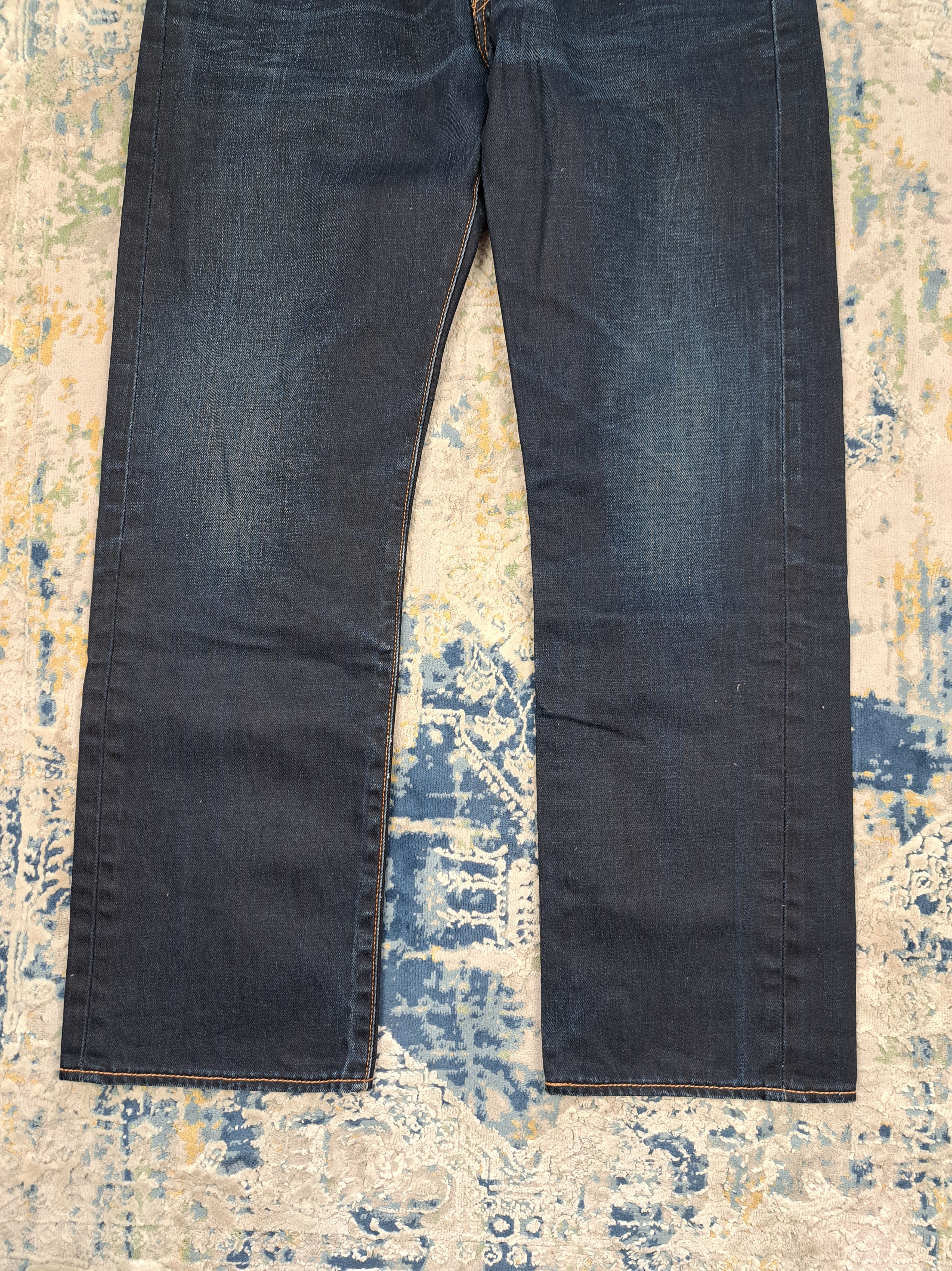 Levi's Levi's 501 Waxed Denim Straight Fit Jeans Avant Garde Size US 33 - 7 Thumbnail