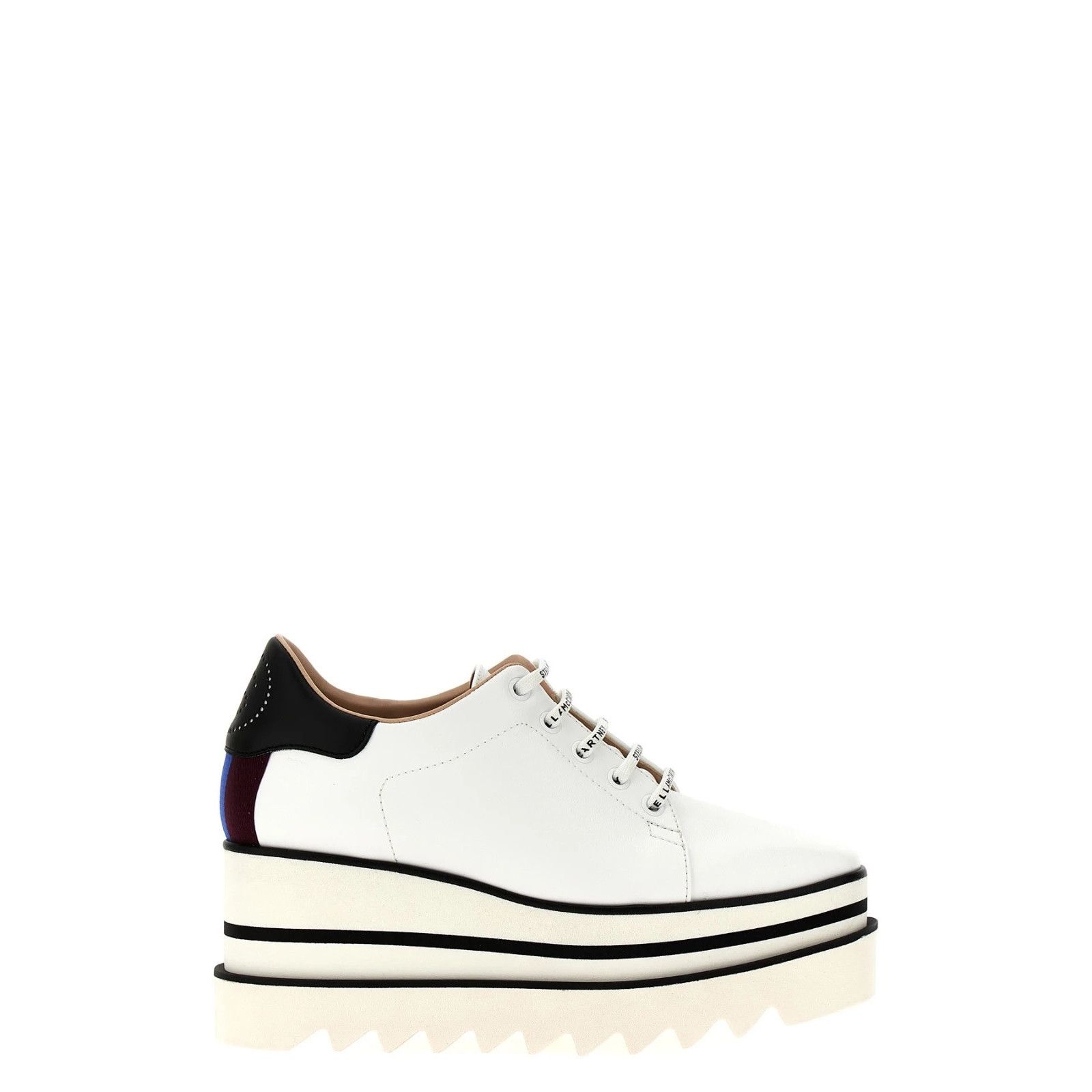 Stella McCartney STELLA MCCARTNEY Elyse White Leather Sneakers New & Authenti Size US 10 / IT 40 - 1 Thumbnail