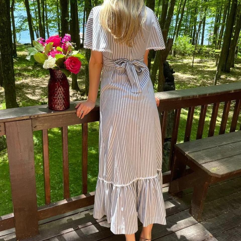 Vintage Vintage 1970s Prairie Maxi Dress Size S / US 4 / IT 40 - 3 Thumbnail