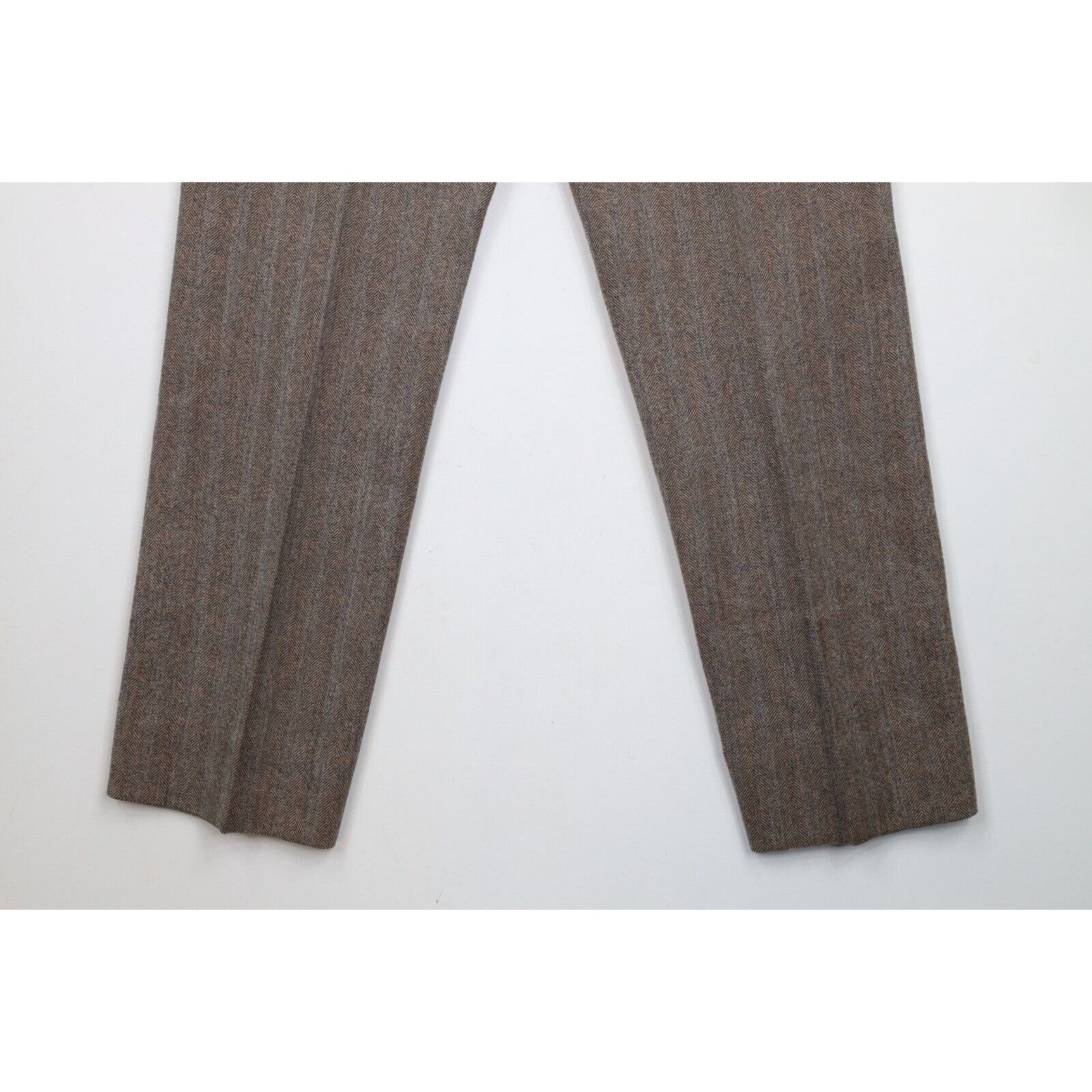 Vintage Vintage 70s 2 Piece Wool Wedding Suit Bell Bottoms Size 40R - 19 Thumbnail