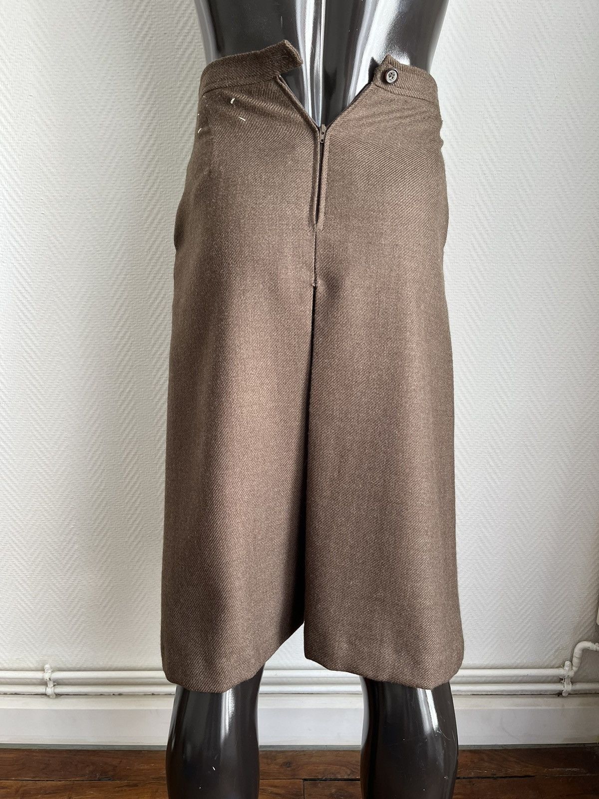 Maison Margiela AW2000 Pleated Wool Skirt Size 27" / US 4 / IT 40 - 5 Thumbnail