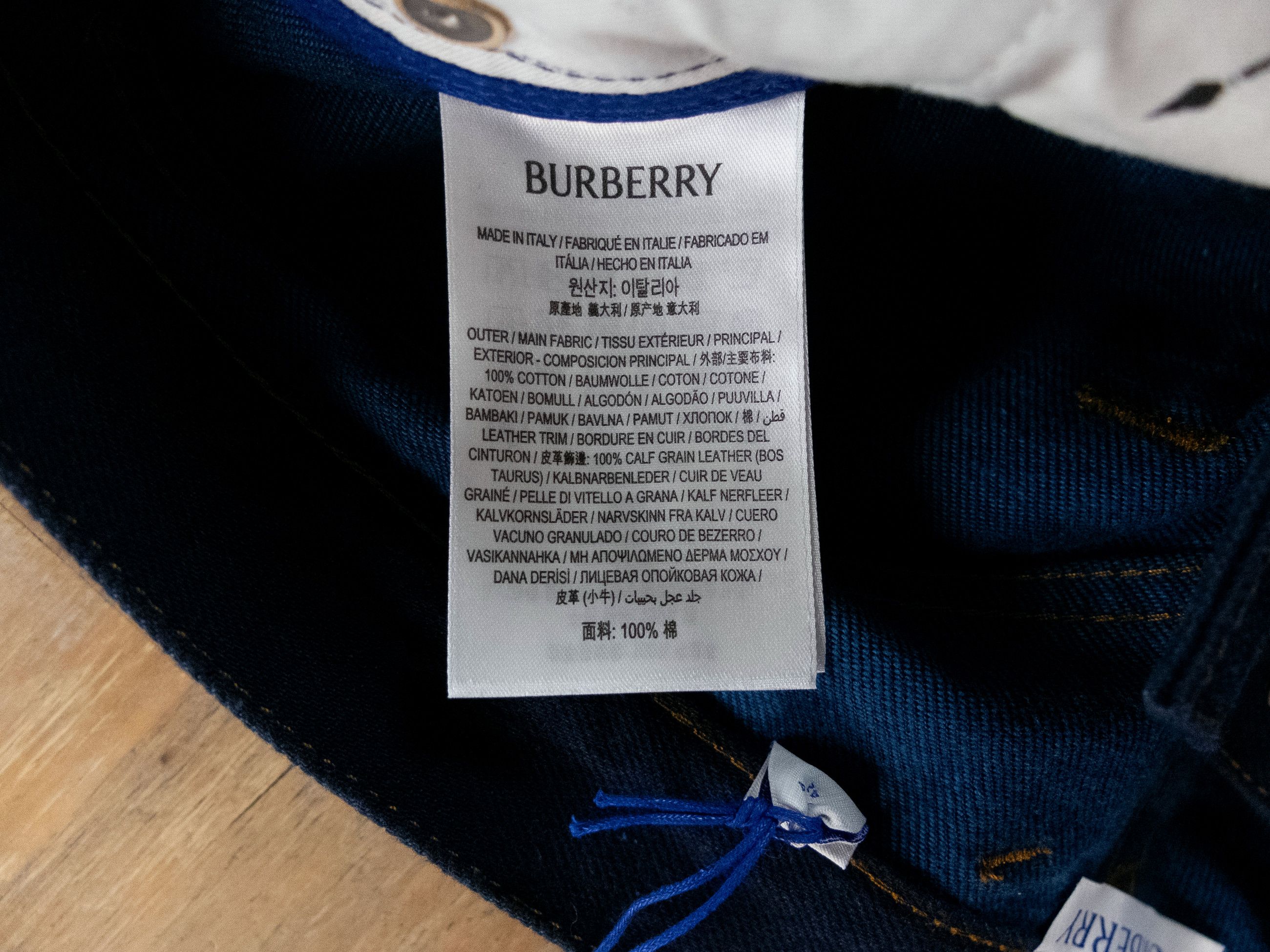 Burberry BURBERRY indigo blue rose print cuffs straight leg jeans 32 Size US 32 / EU 48 - 12 Thumbnail