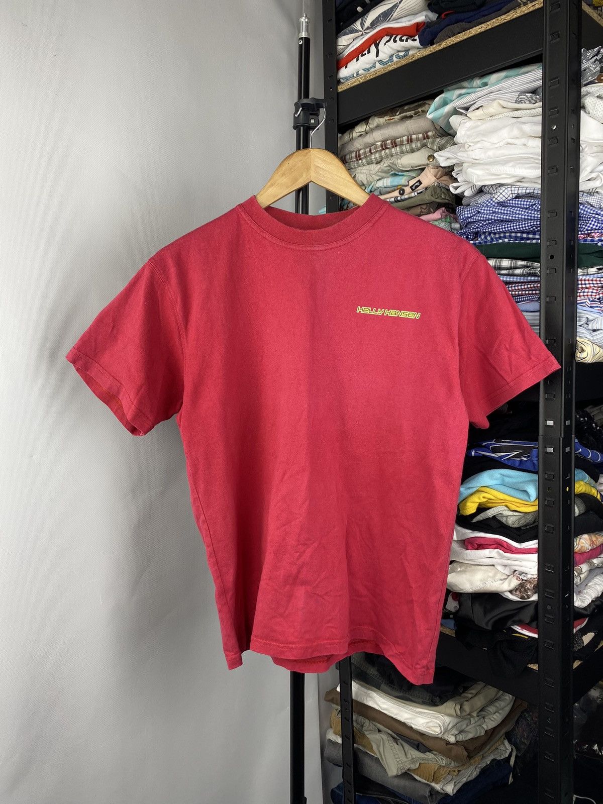 Helly Hansen × Vintage 🔥Vntg Helly Hansen Red Shirt Cyber Logo Opium Tee mens Size US S / EU 44-46 / 1 - 2 Thumbnail