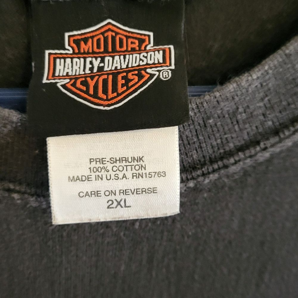 Harley Davidson Harley-Davidson Black Graphic T-Shirt Size US XXL / EU 58 / 5 - 3 Thumbnail