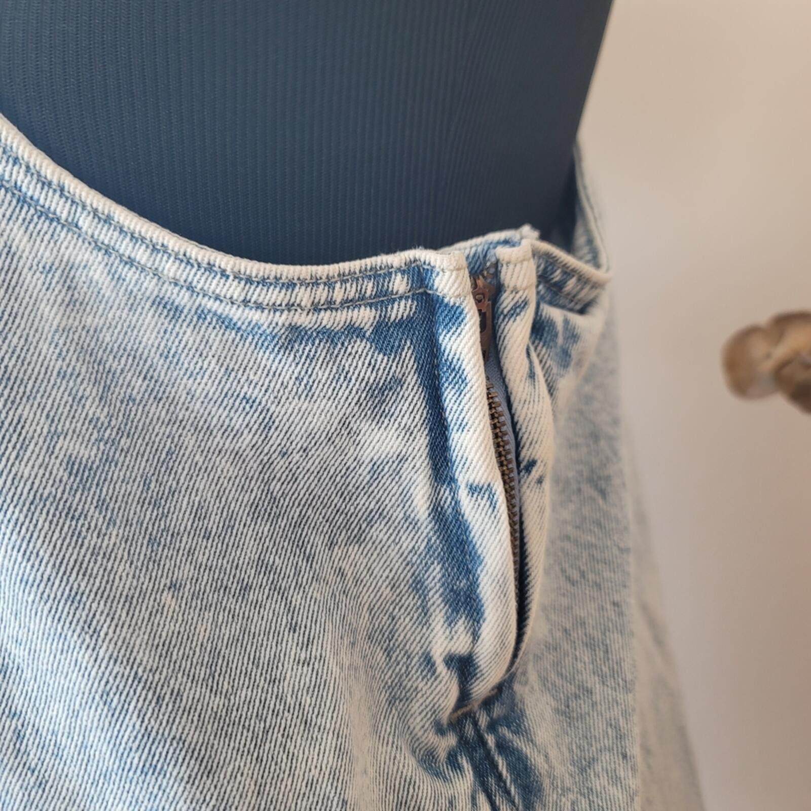 Other Acid Wash Denim Pinafore Overall Dress Sz M Grunge Minimal Size M / US 6-8 / IT 42-44 - 9 Thumbnail