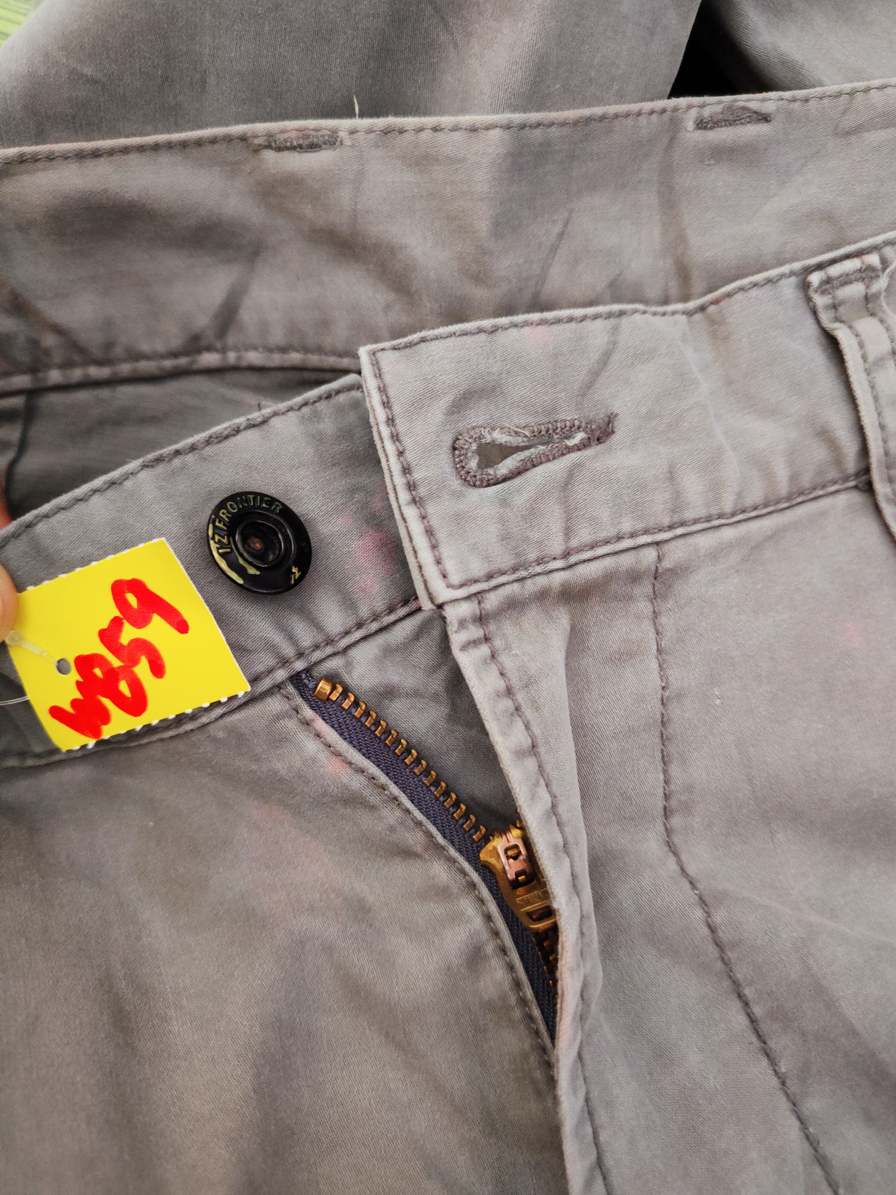 Japanese Brand I'z Frontier Gray Multipocket Tactical Cargo Pants #W859 Size US 30 / EU 46 - 16 Thumbnail
