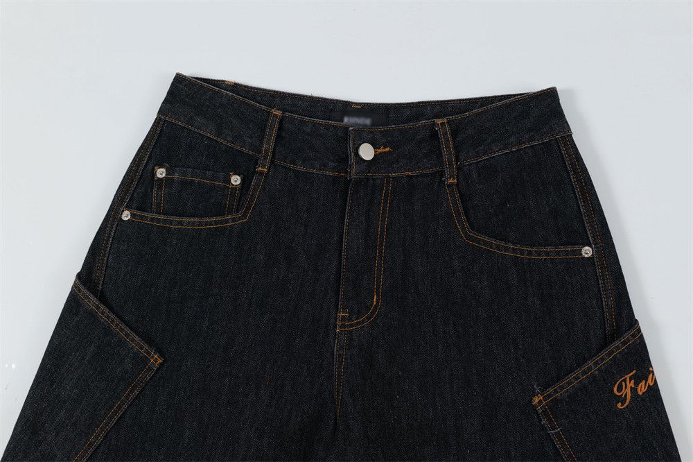 Japanese Brand × Vintage Men's American street style washed loose scimitar jeans Size US 32 / EU 48 - 4 Thumbnail